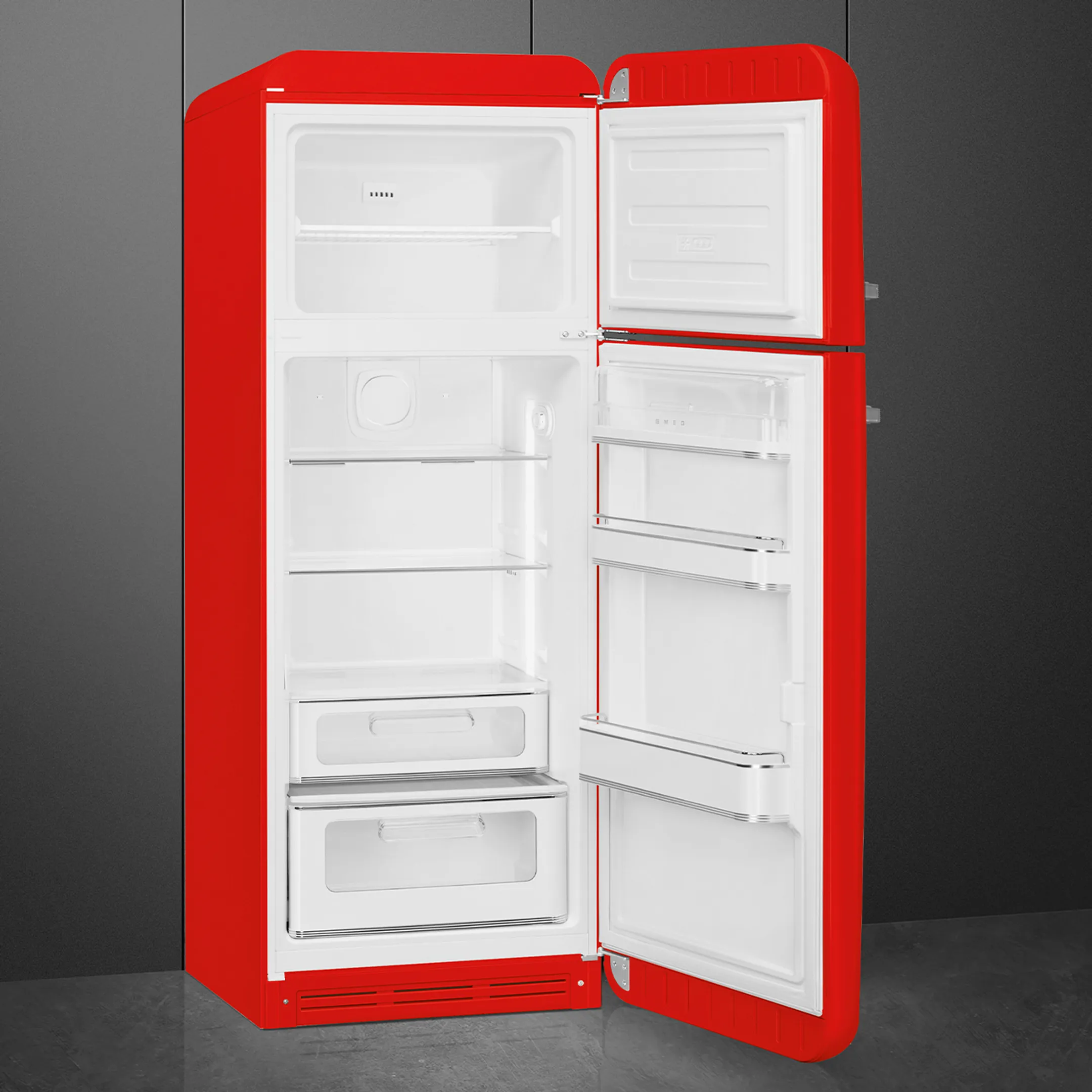 Smeg Fridge freezer combo FAB30RRD6 - Red image