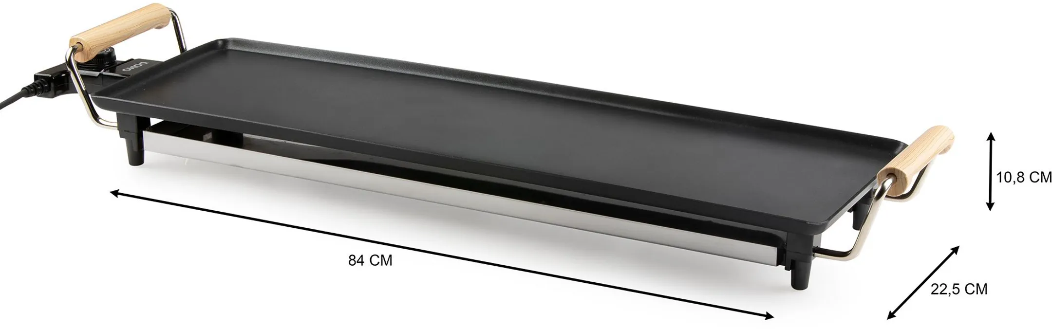 DOMO Plancha XL Family – 1800 W – Holzoptik image