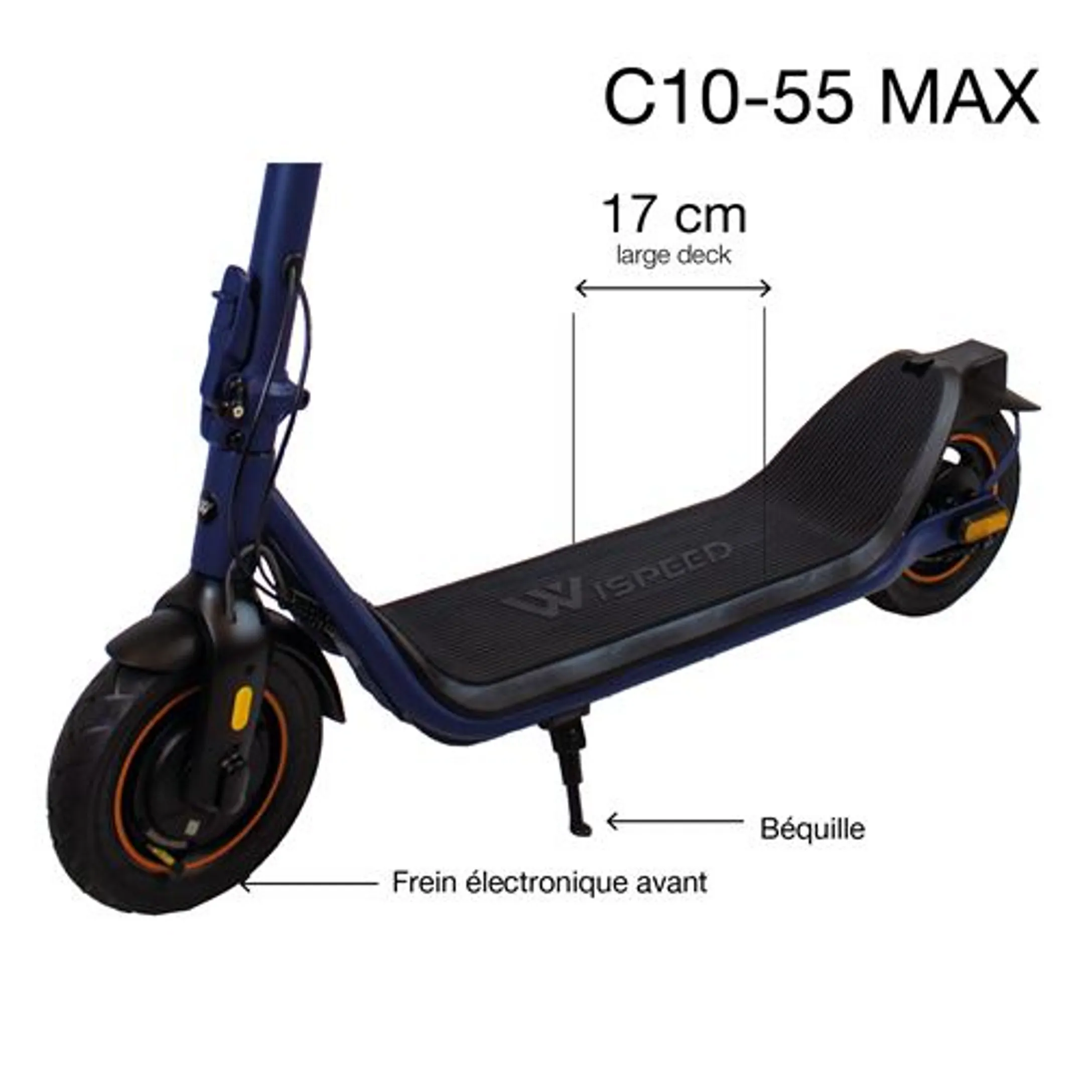 WISPEED Trottinette électrique C10-55 Max - Bleu image