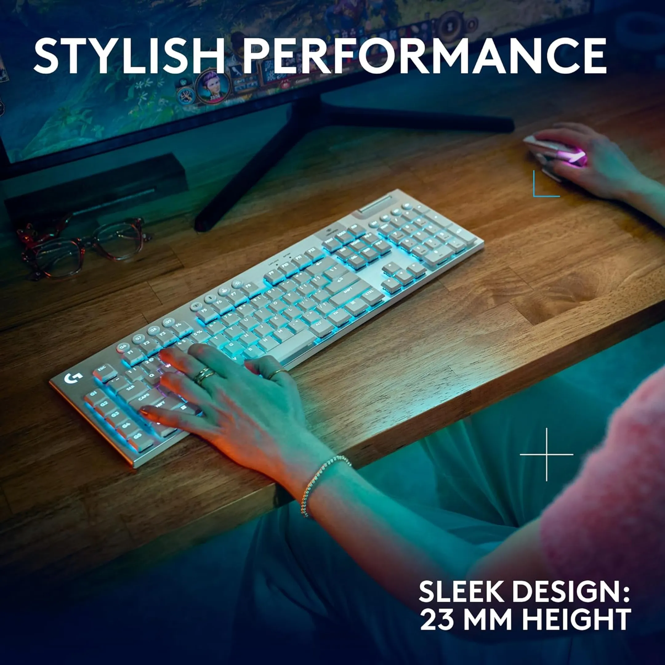 Logitech Wireless Gaming Keyboard G915X Lightspeed - QWERTZ - White image