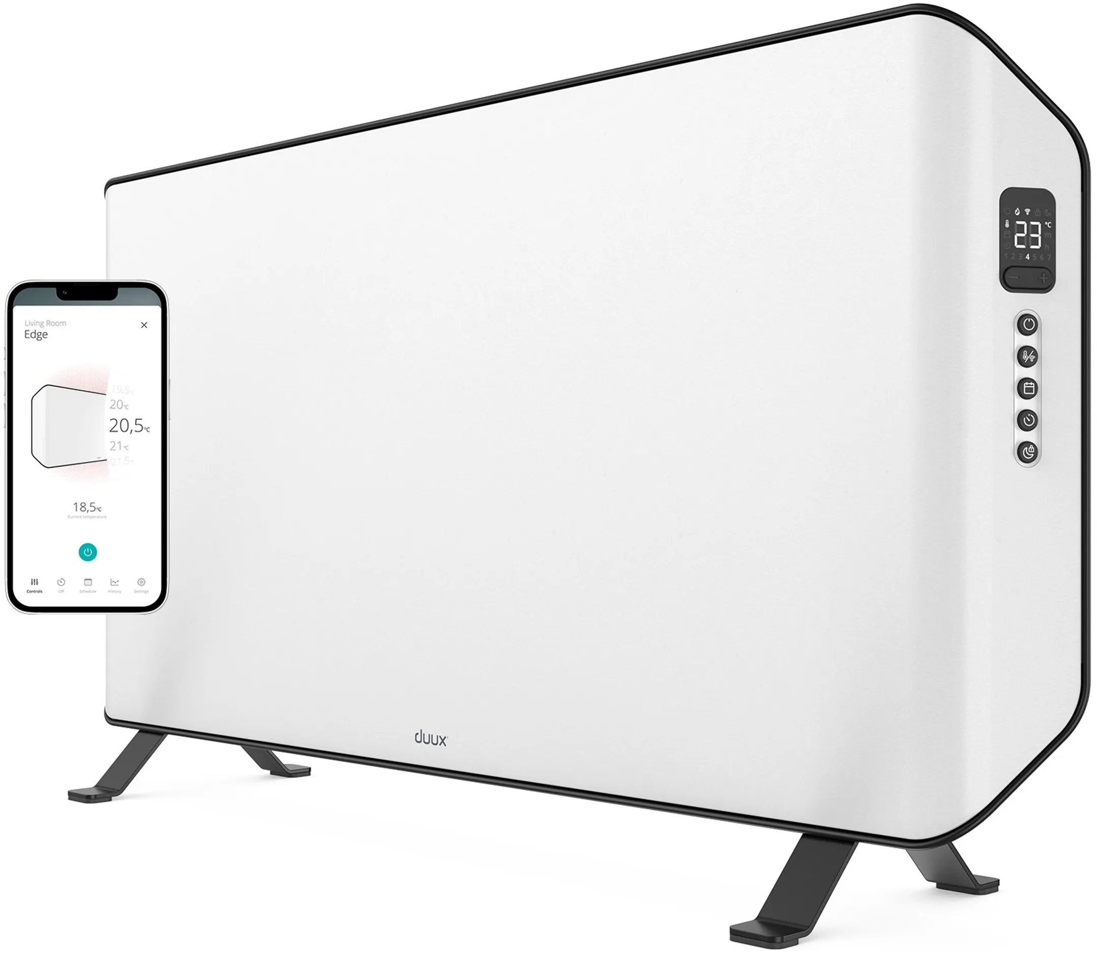 Chauffage électrique EDGE 2000 - 2000W - Blanc