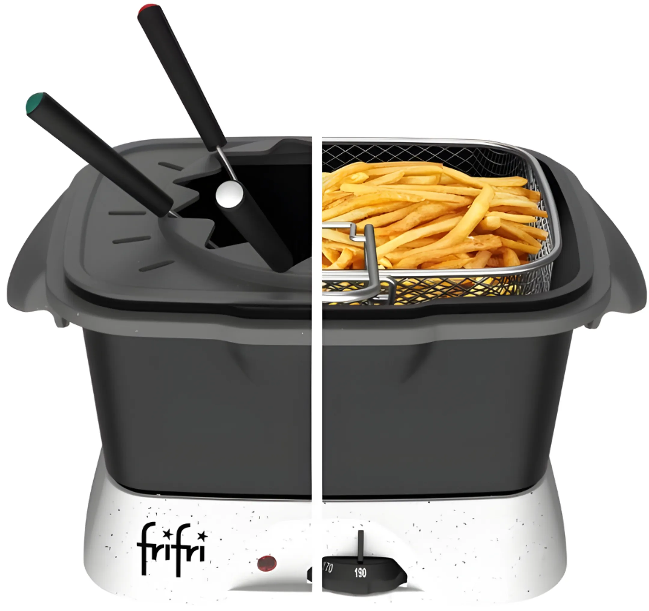 Friteuse 2-en-1 Duo Gourmet