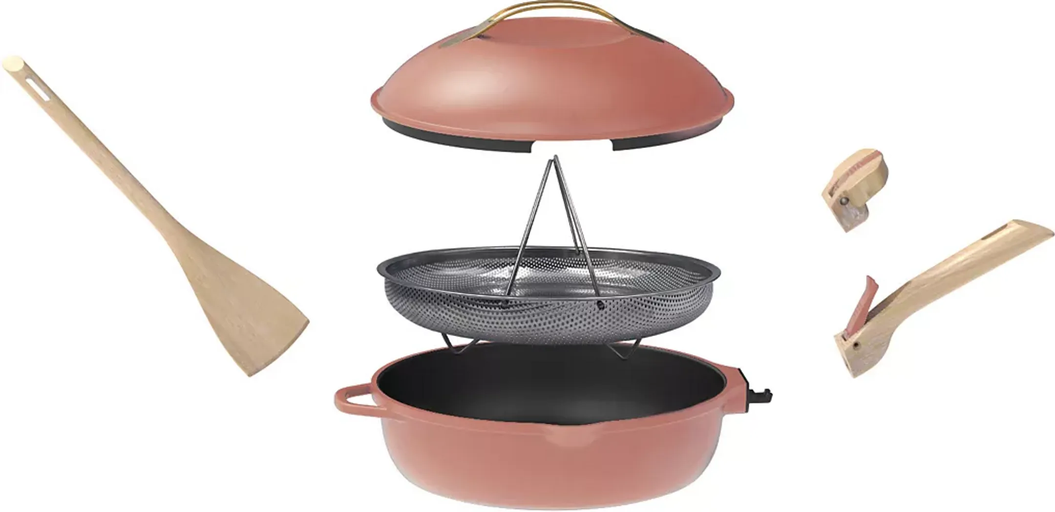 COOKUT 8-in-1 Frying Pan La Fabuleuse - 28cm - Pink image