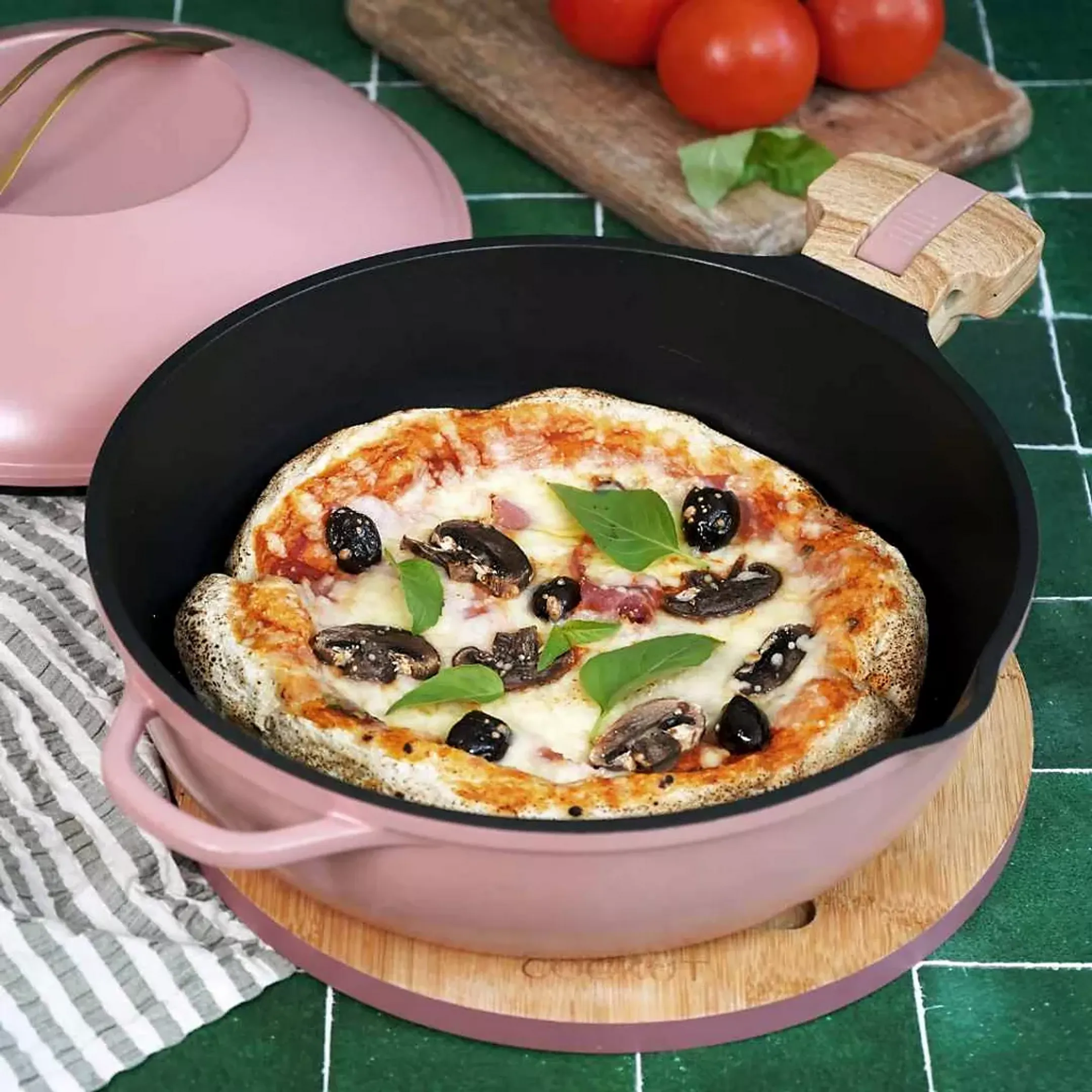 COOKUT 8-in-1 Frying Pan La Fabuleuse - 28cm - Pink image