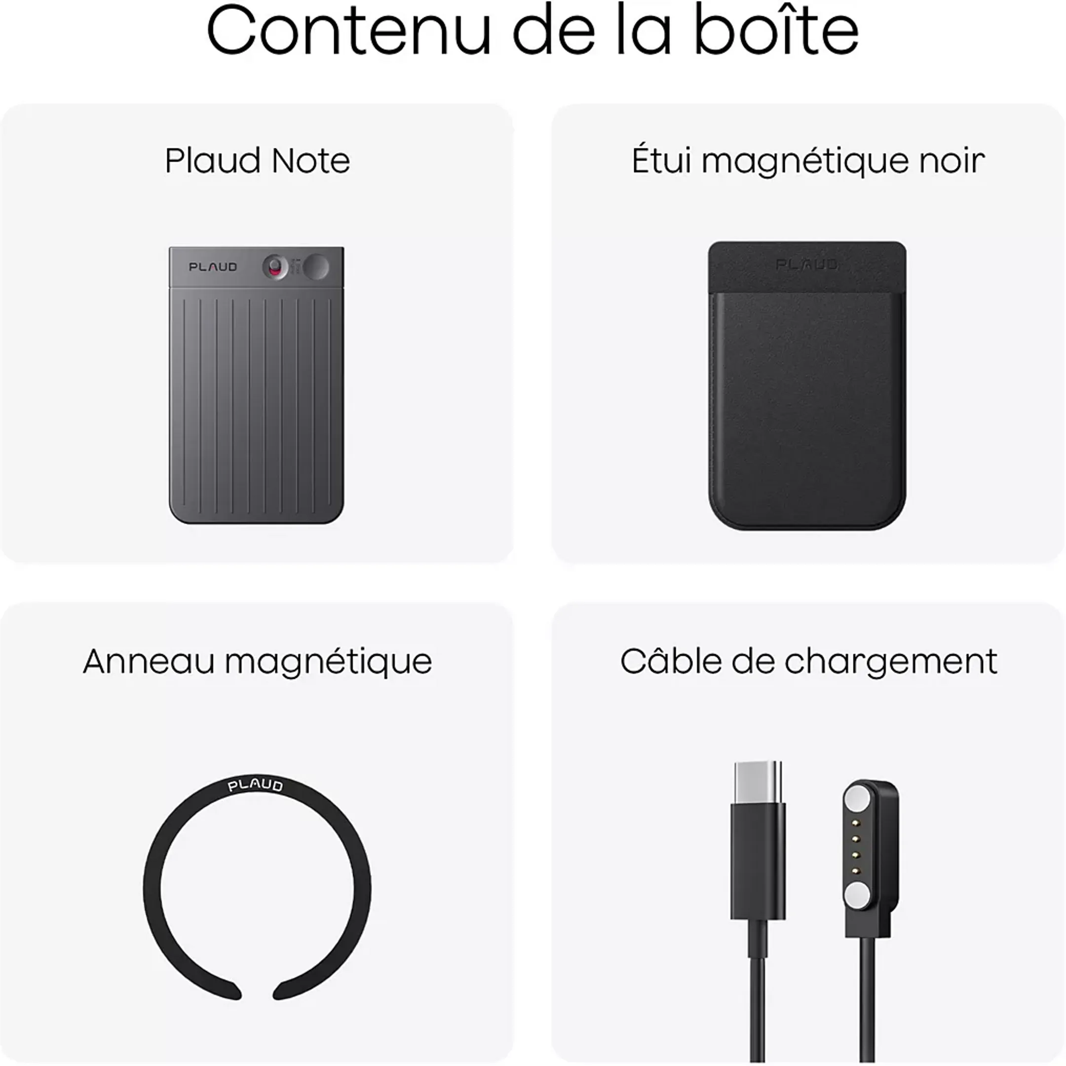 PLAUD Dictaphone numérique Note - 64Go - Noir image