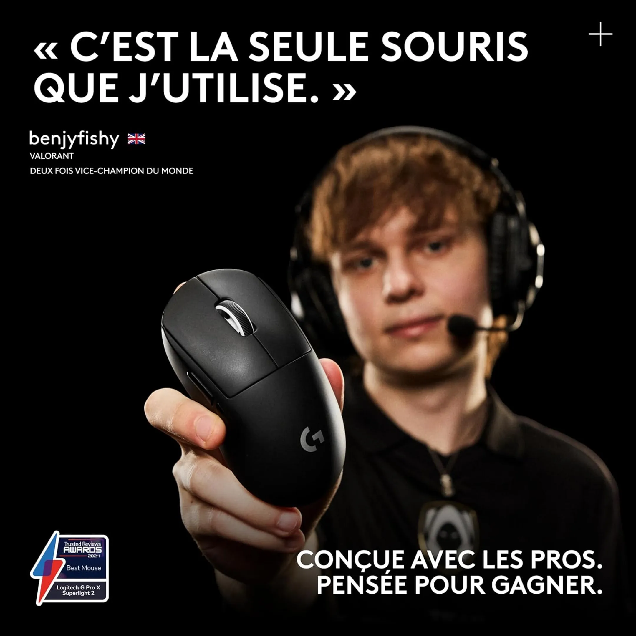 Logitech G Souris sans fil G Pro X Superlight 2 Lightspeed - Blanc image