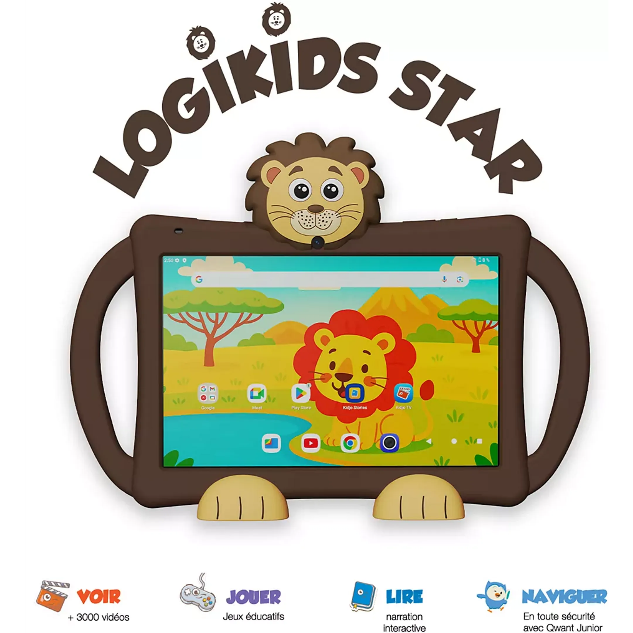 LOGICOM Tablette Logikids Star - 64Go - Brun image