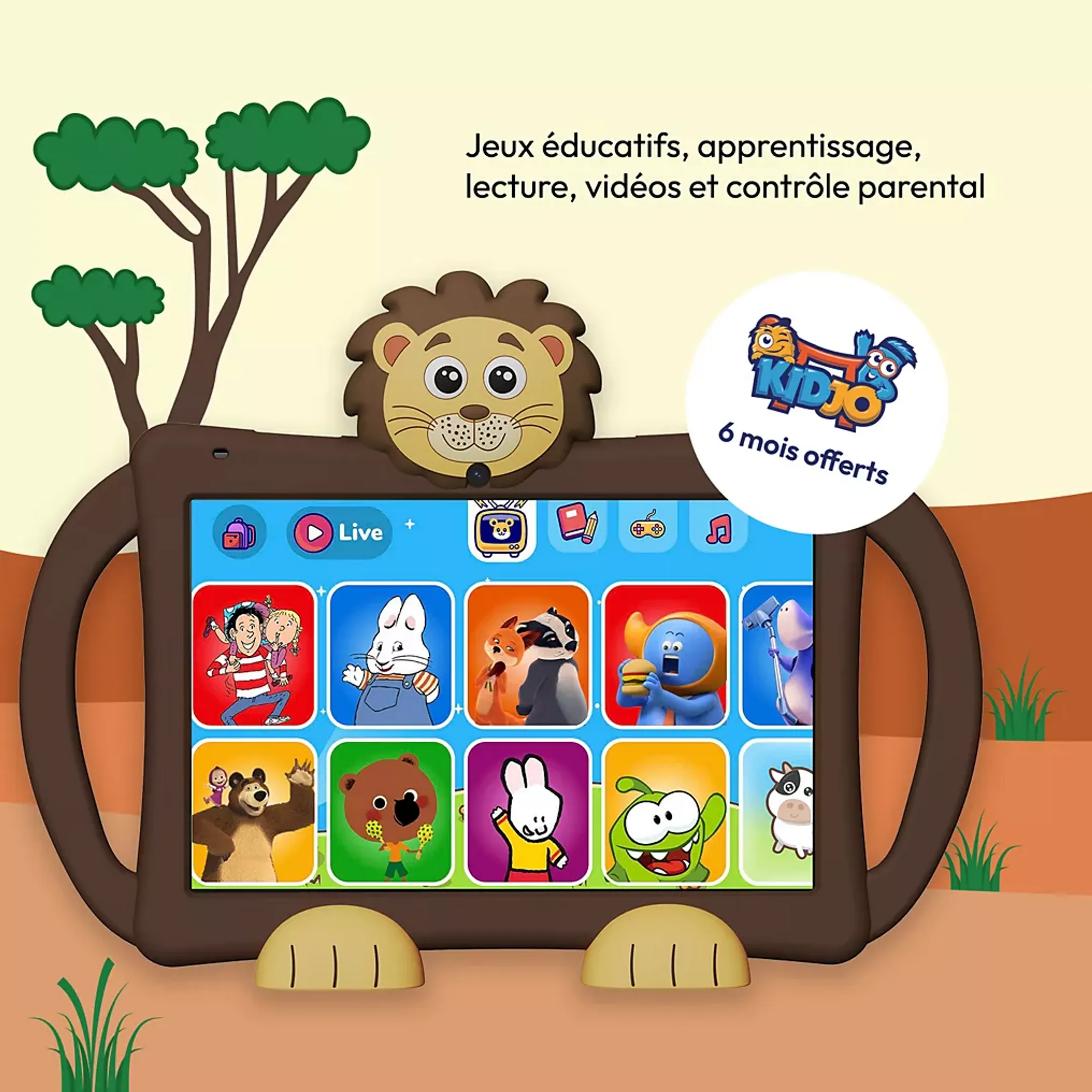 LOGICOM Tablette Logikids Star - 64Go - Brun image