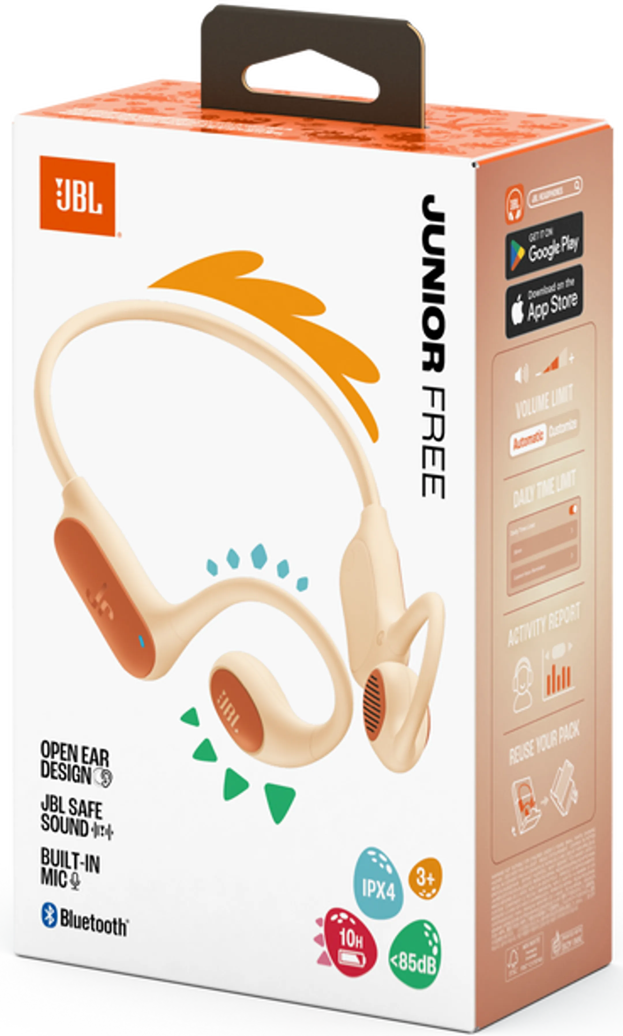 JBL Ecouteurs sans fil Junior Free - Peach image