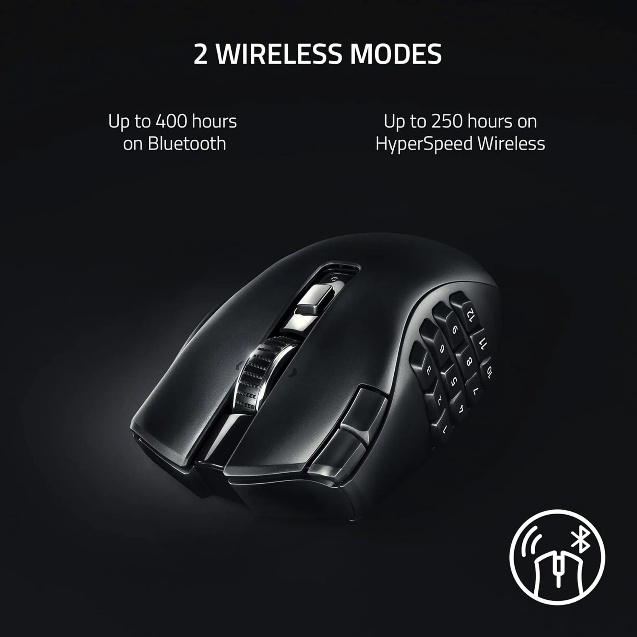 Razer Souris sans fil Naga V2 HyperSpeed - Noir image