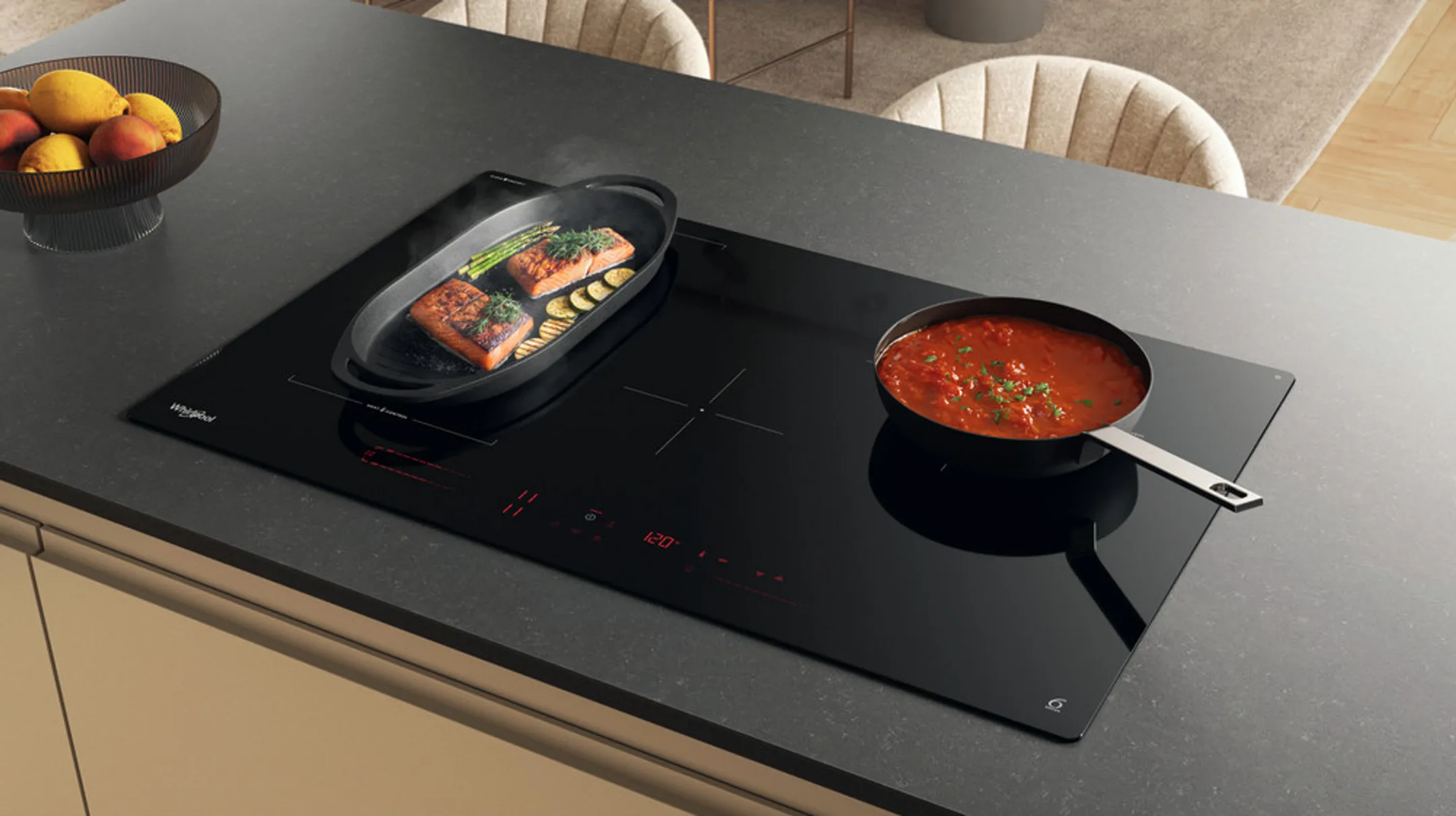 Whirlpool Induktionskochfeld HeatControl WTX8015DCF image