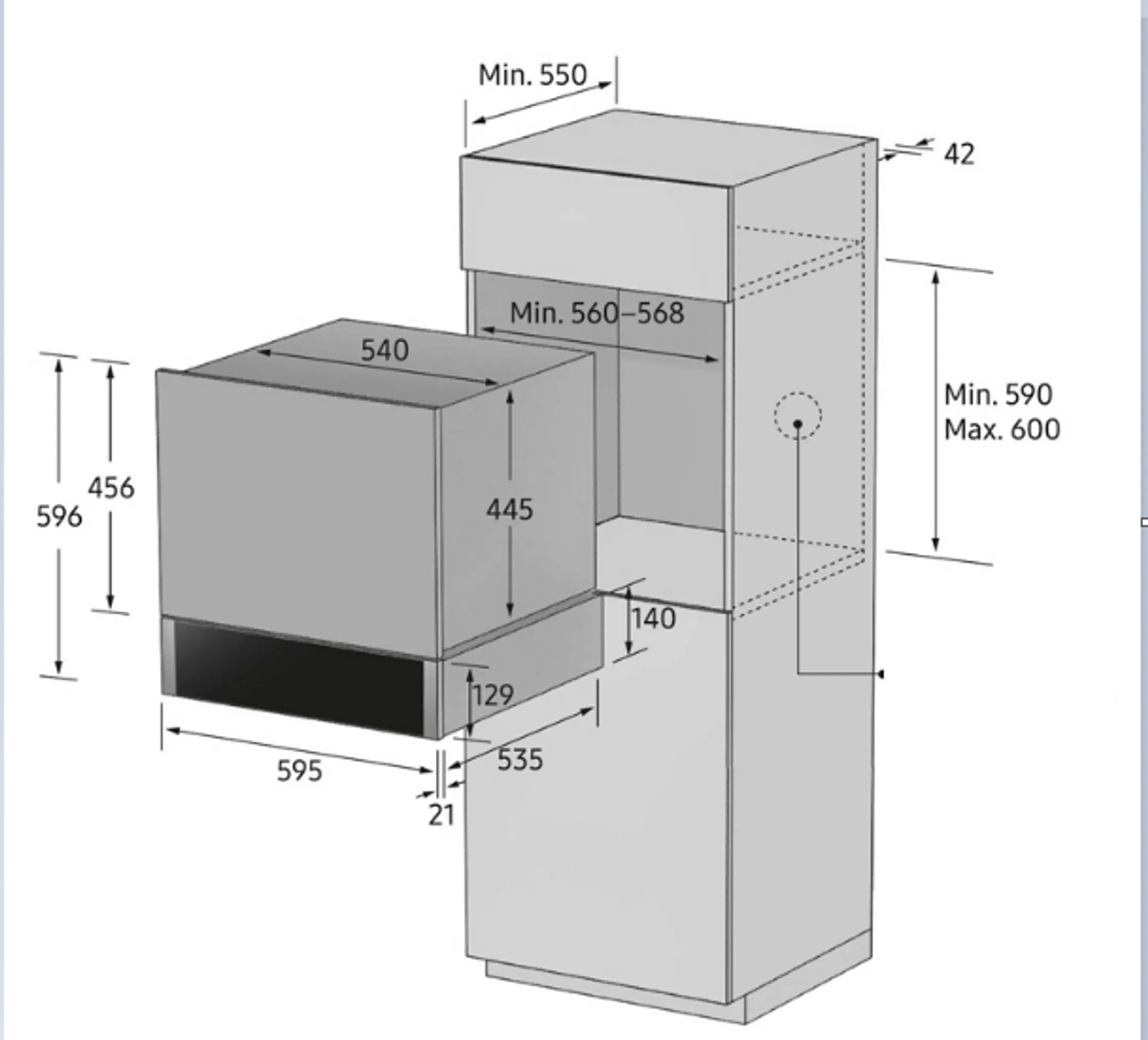 Samsung Tiroir chauffant NL20T8100WK - Noir image