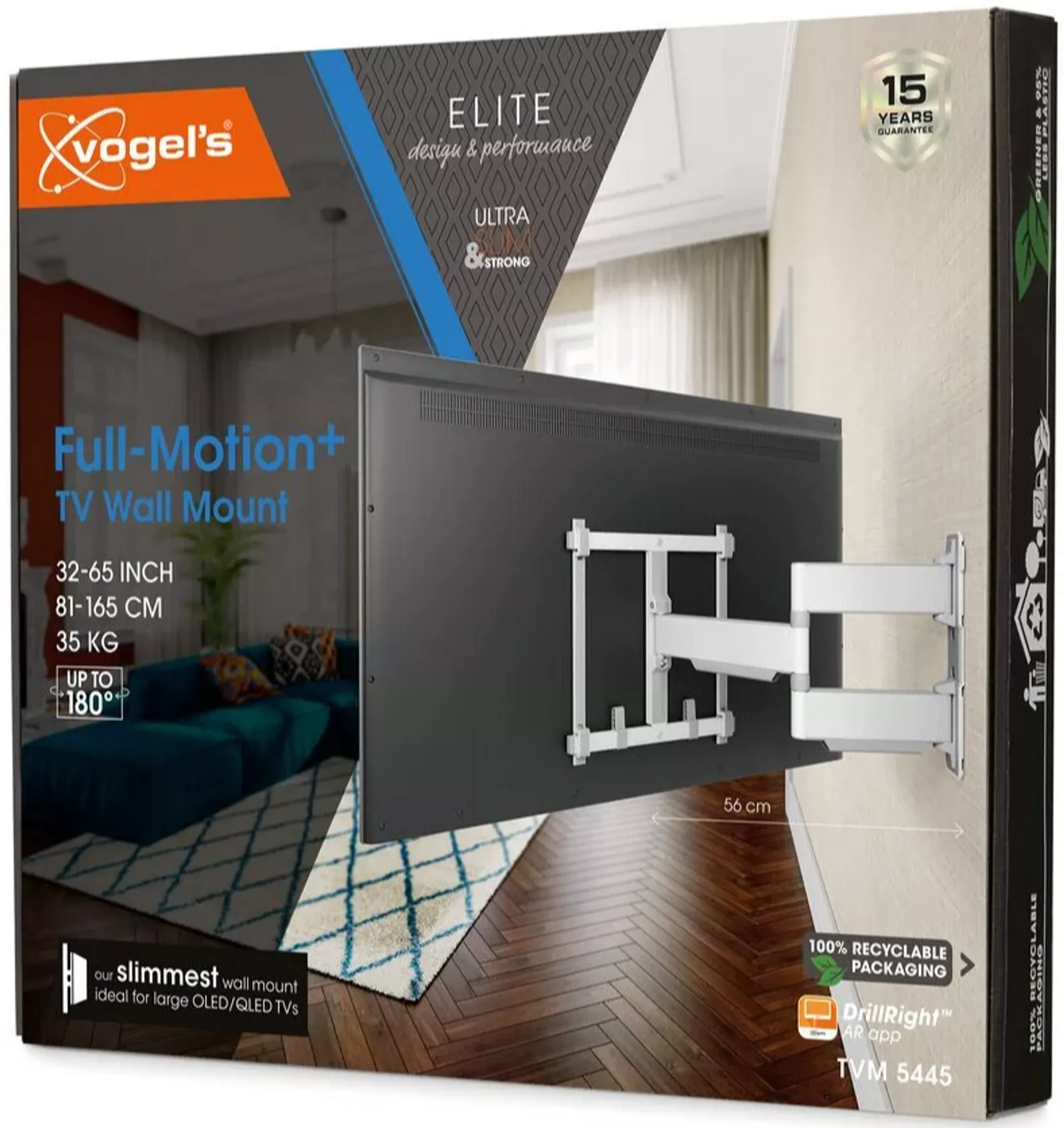 Vogels Schwenkbarer TV-Halter TVM 5445 – 32„ bis 65“ – Weiß image