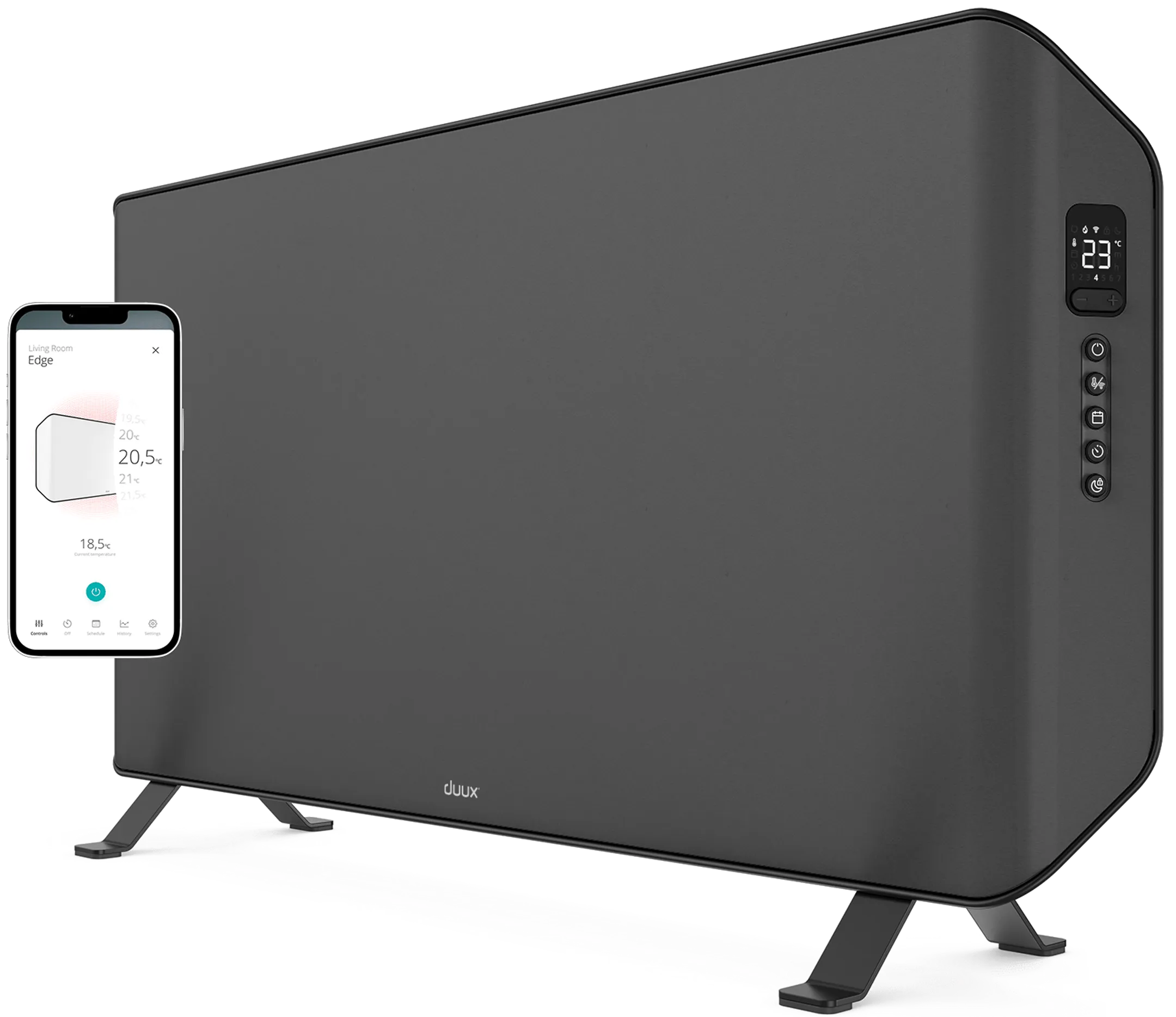 Electric Heater EDGE 1500 - 1500W - Gray