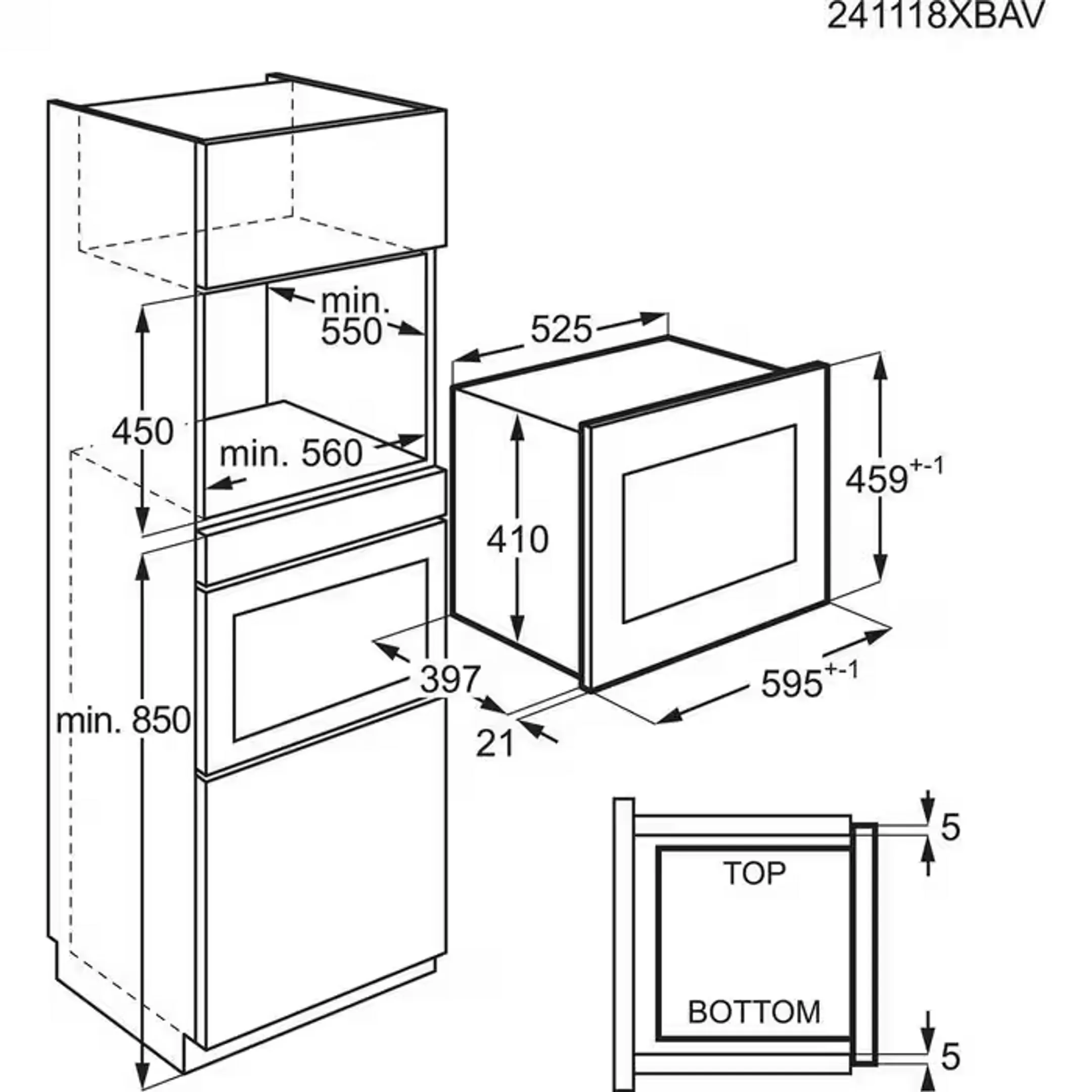 AEG Micro-ondes encastrable 6000 TB6SM261FB image
