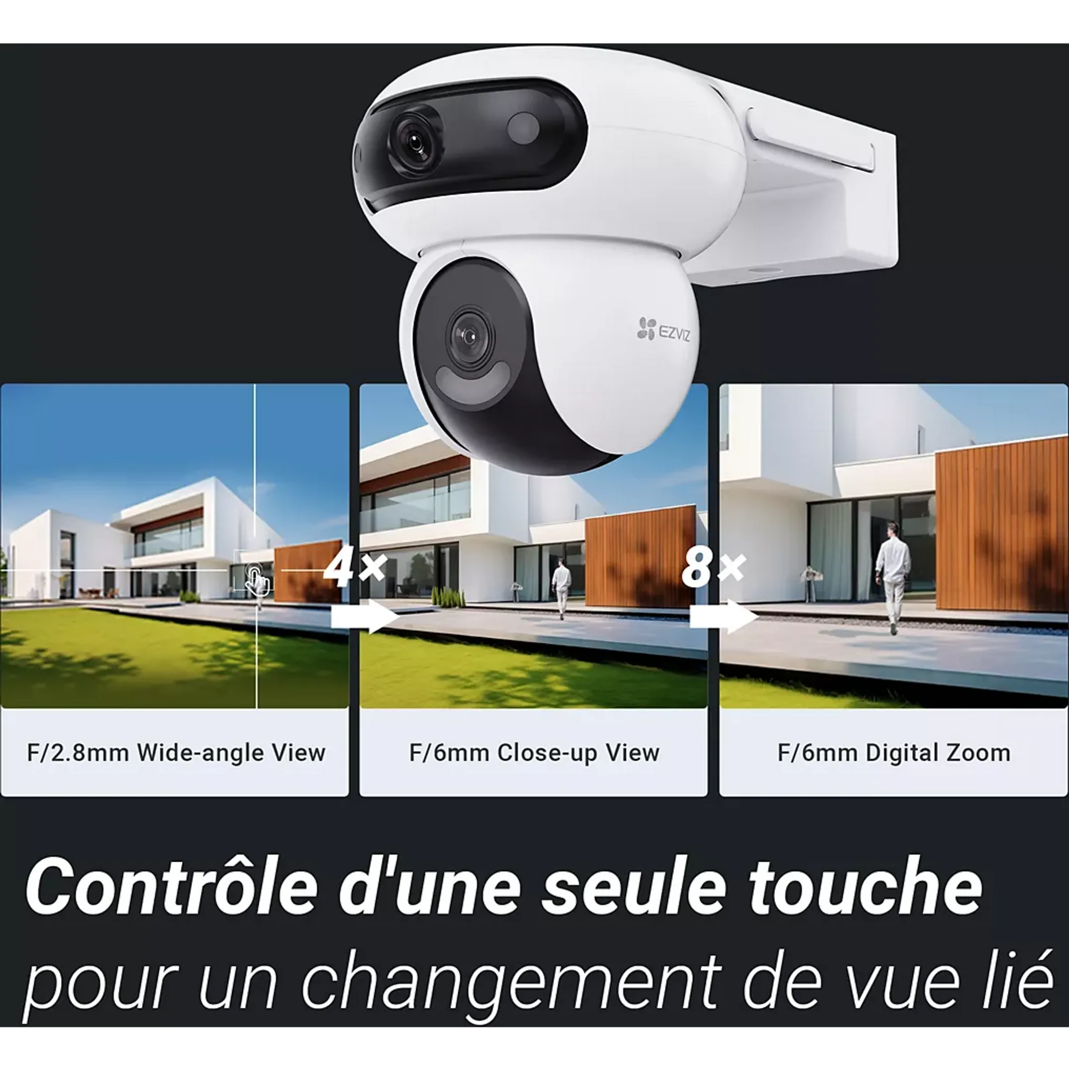 Ezviz Caméra de surveillance H90 Dual 2K+ & 2K+ image