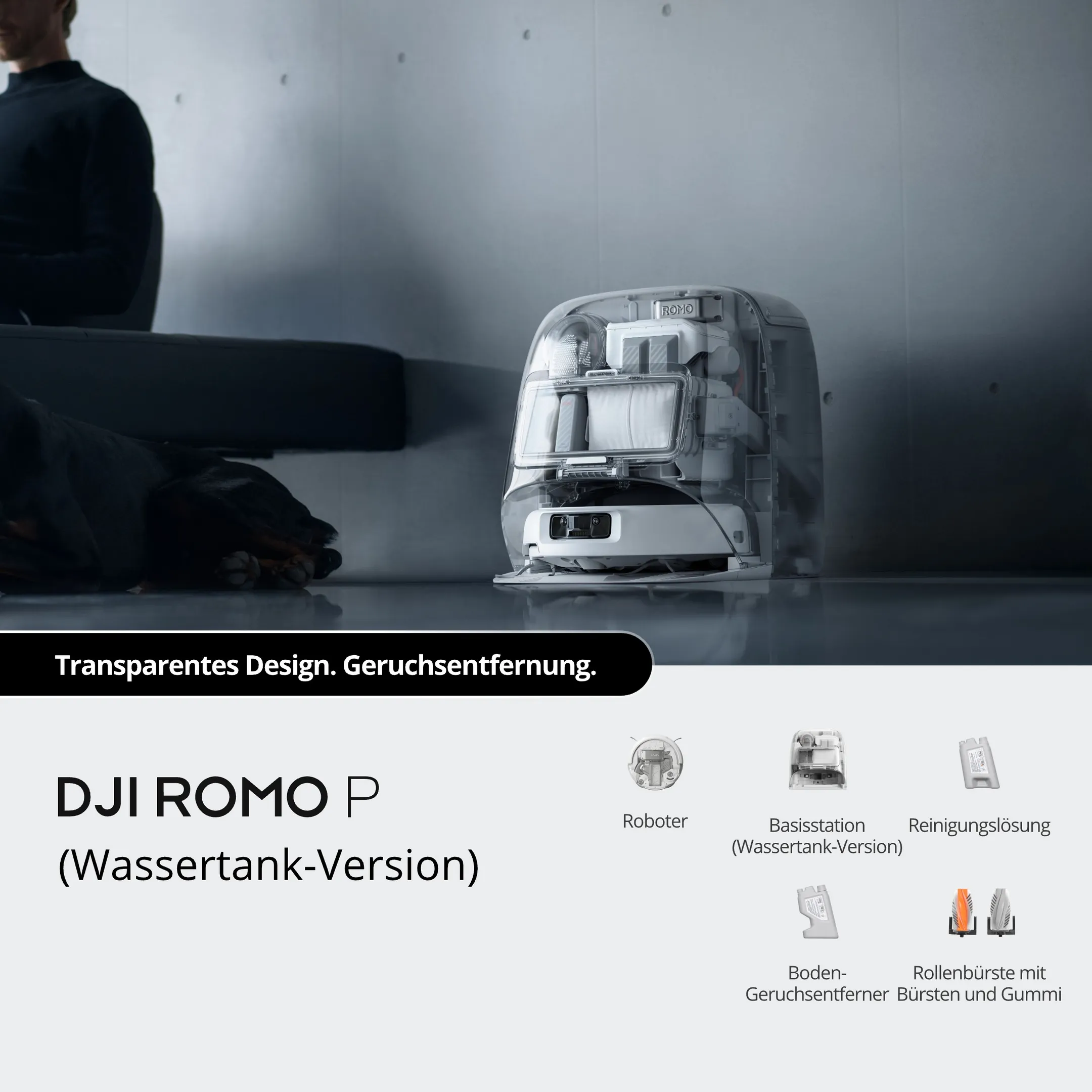 DJI Staubsauger- und Wischroboter Romo P image