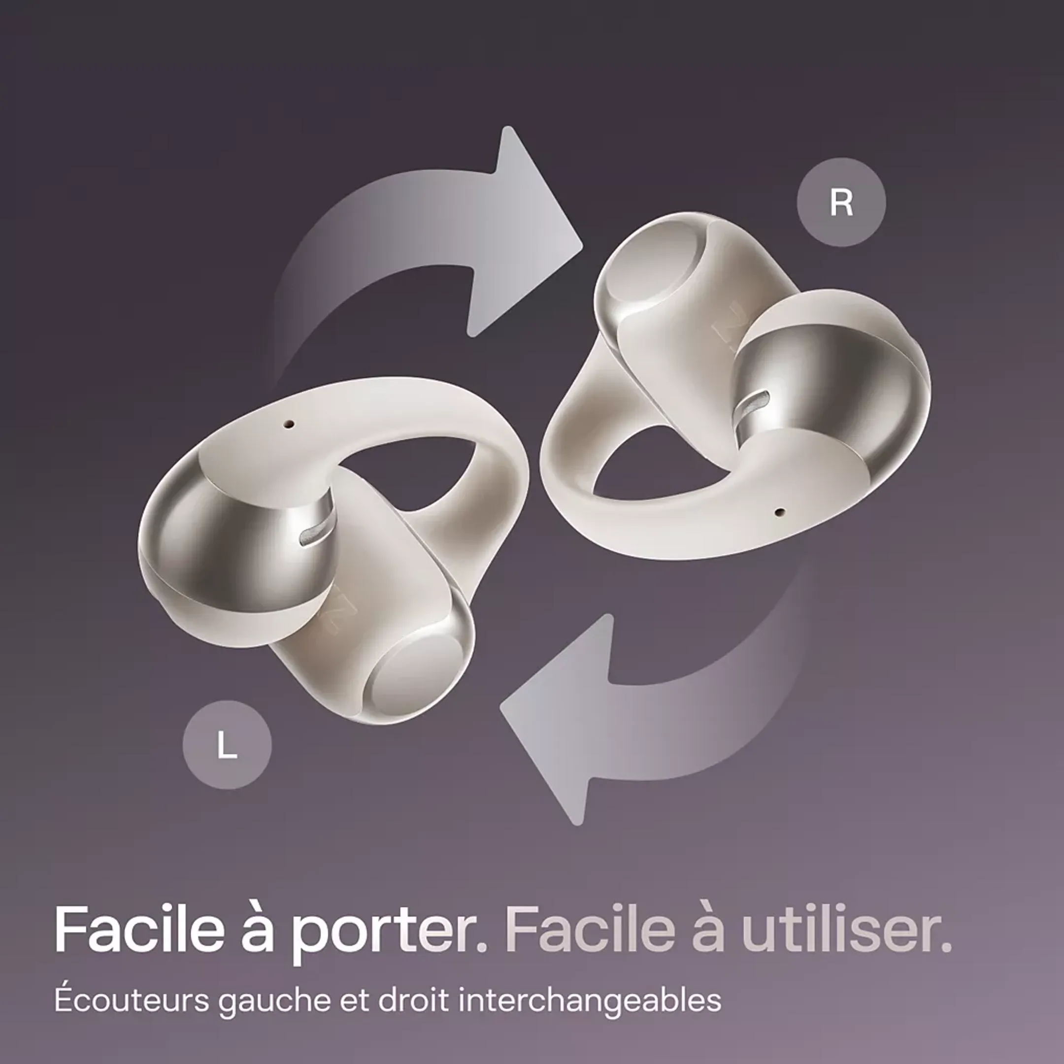 Shokz Ecouteurs sans fil OpenDots One - Gris image