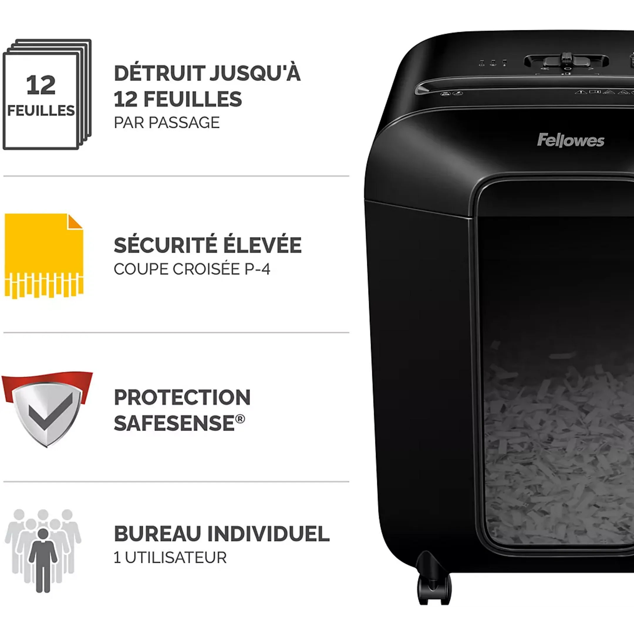 Fellowes Destructeur de documents PowerShred LX85 image