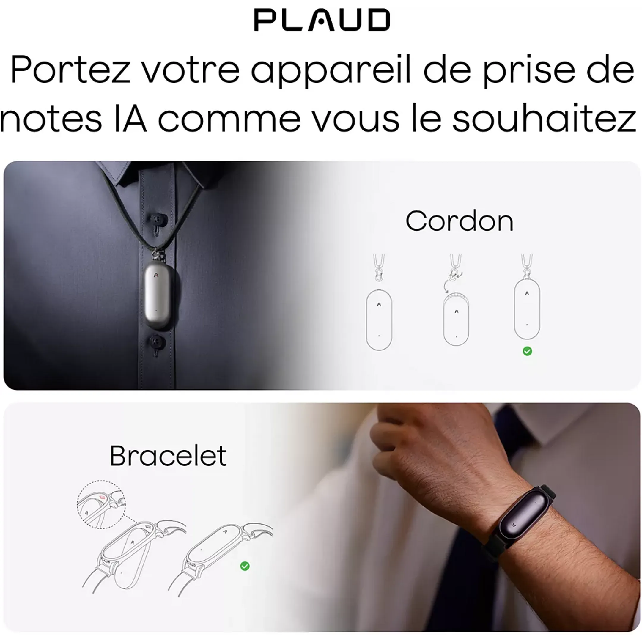 PLAUD Dictaphone NotePin + Accessoires image