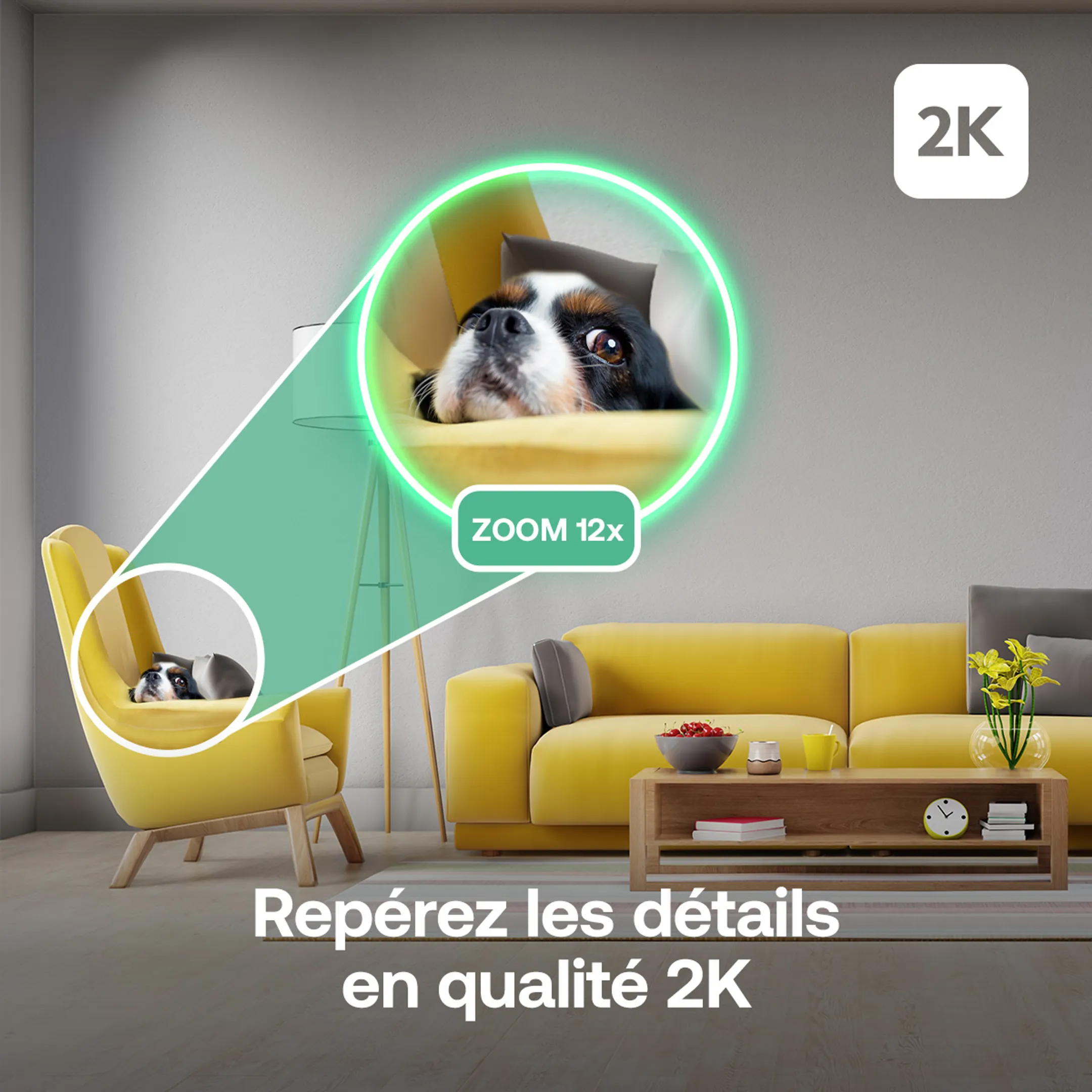 ARLO Caméra de surveillance intérieur Essential 3 2K PTZ - 2 pièces image