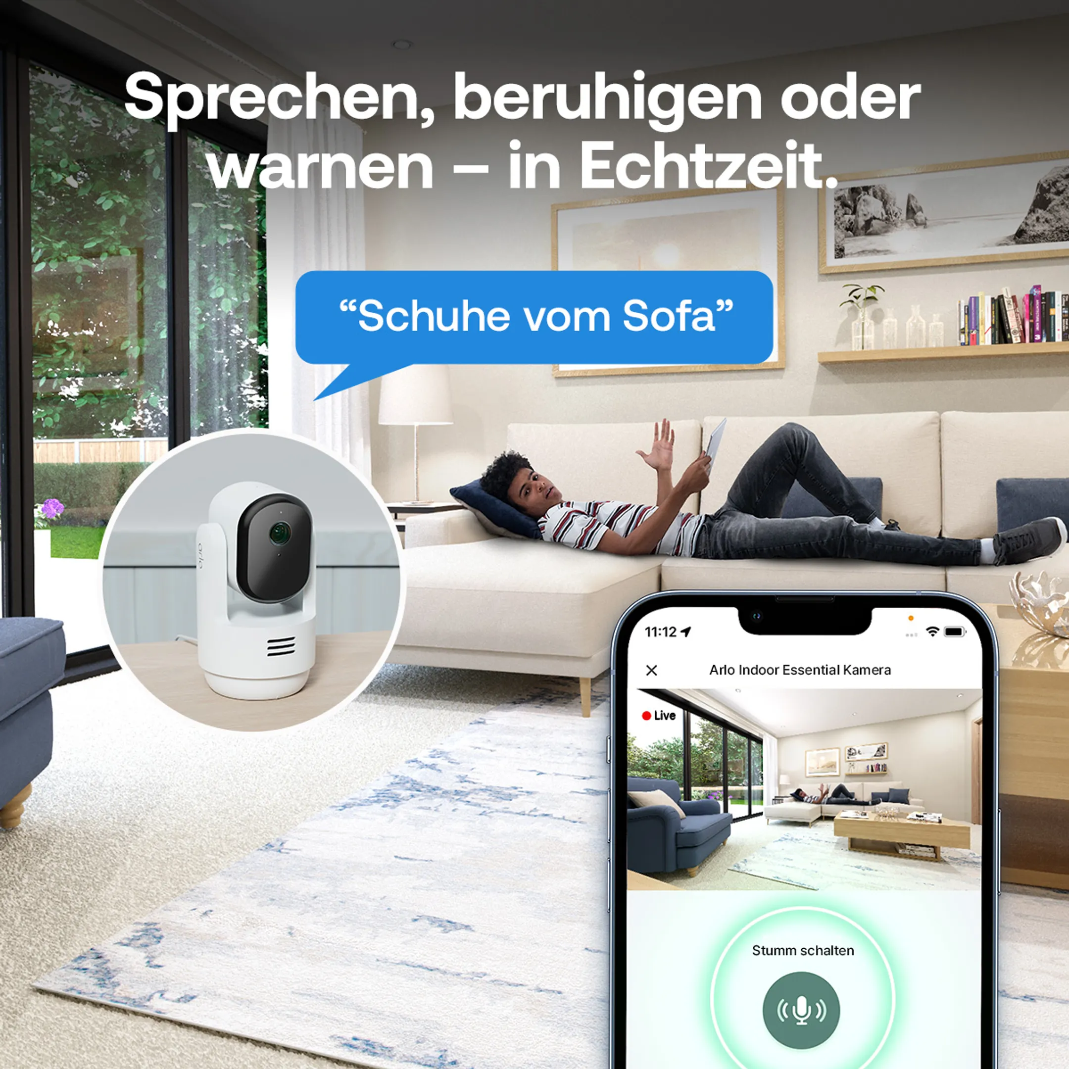 ARLO Innenüberwachungskamera Essential 3 2K PTZ – 2 Stück image