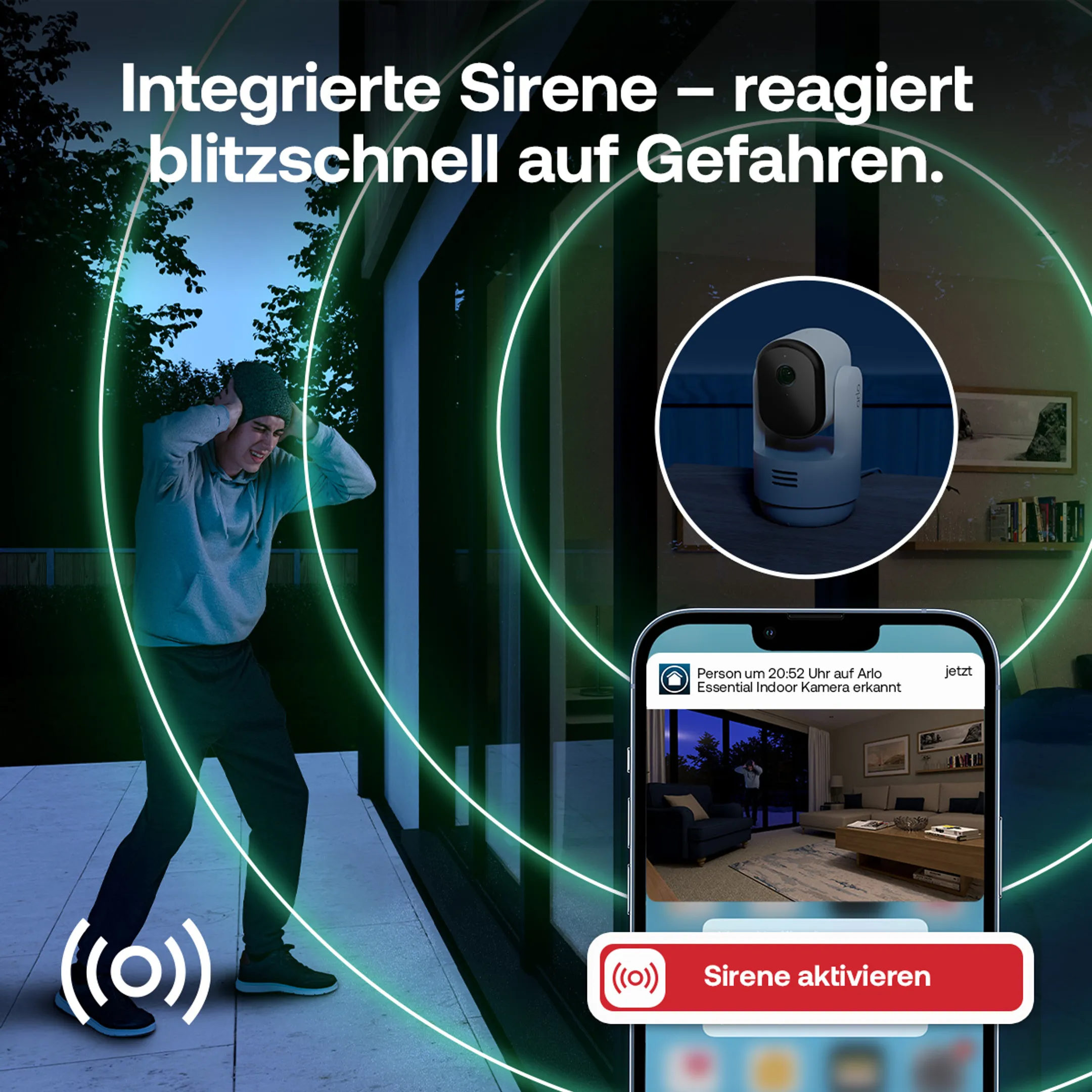 ARLO Innenüberwachungskamera Essential 3 2K PTZ – 2 Stück image