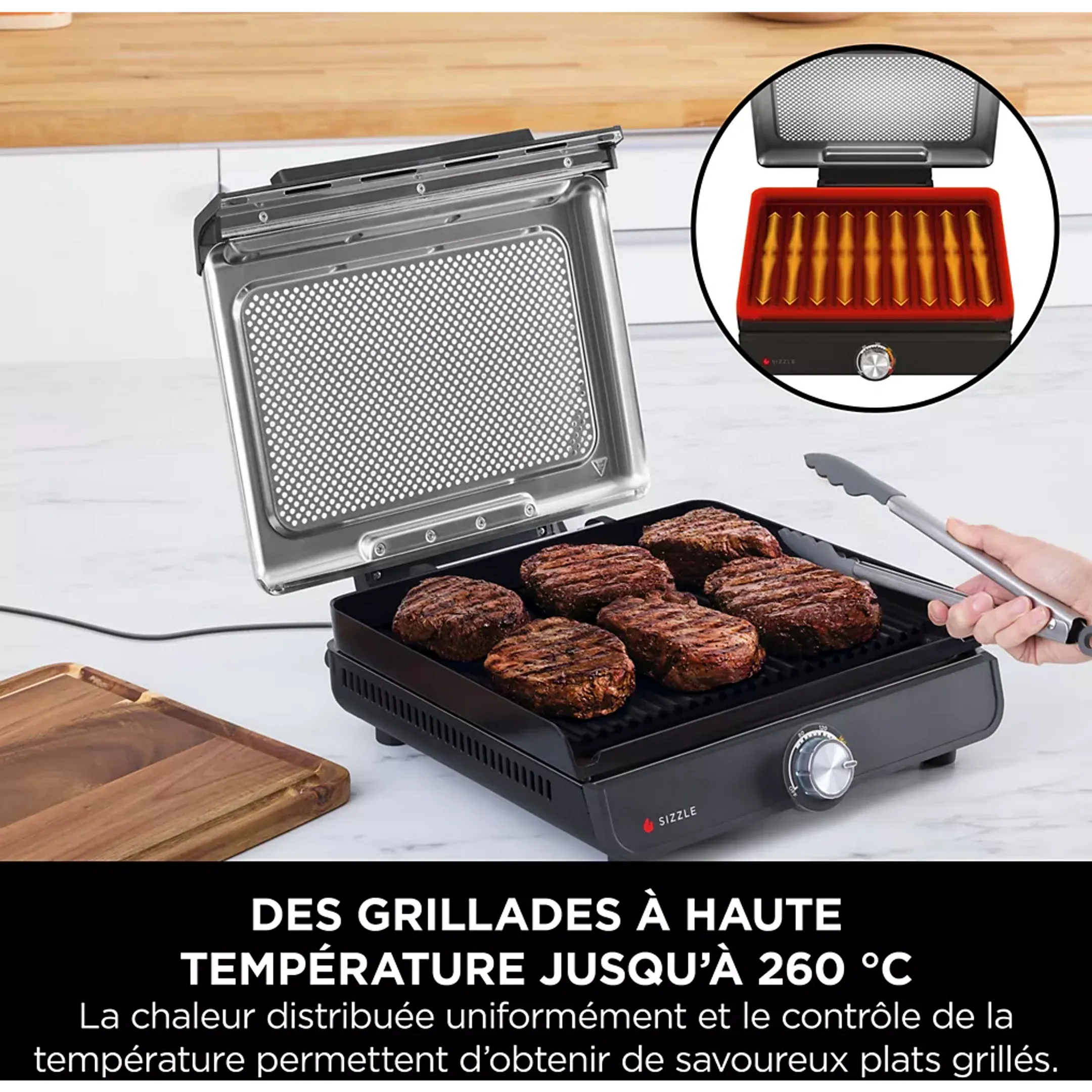 Ninja Grill & plancha Sizzle GR101EU image
