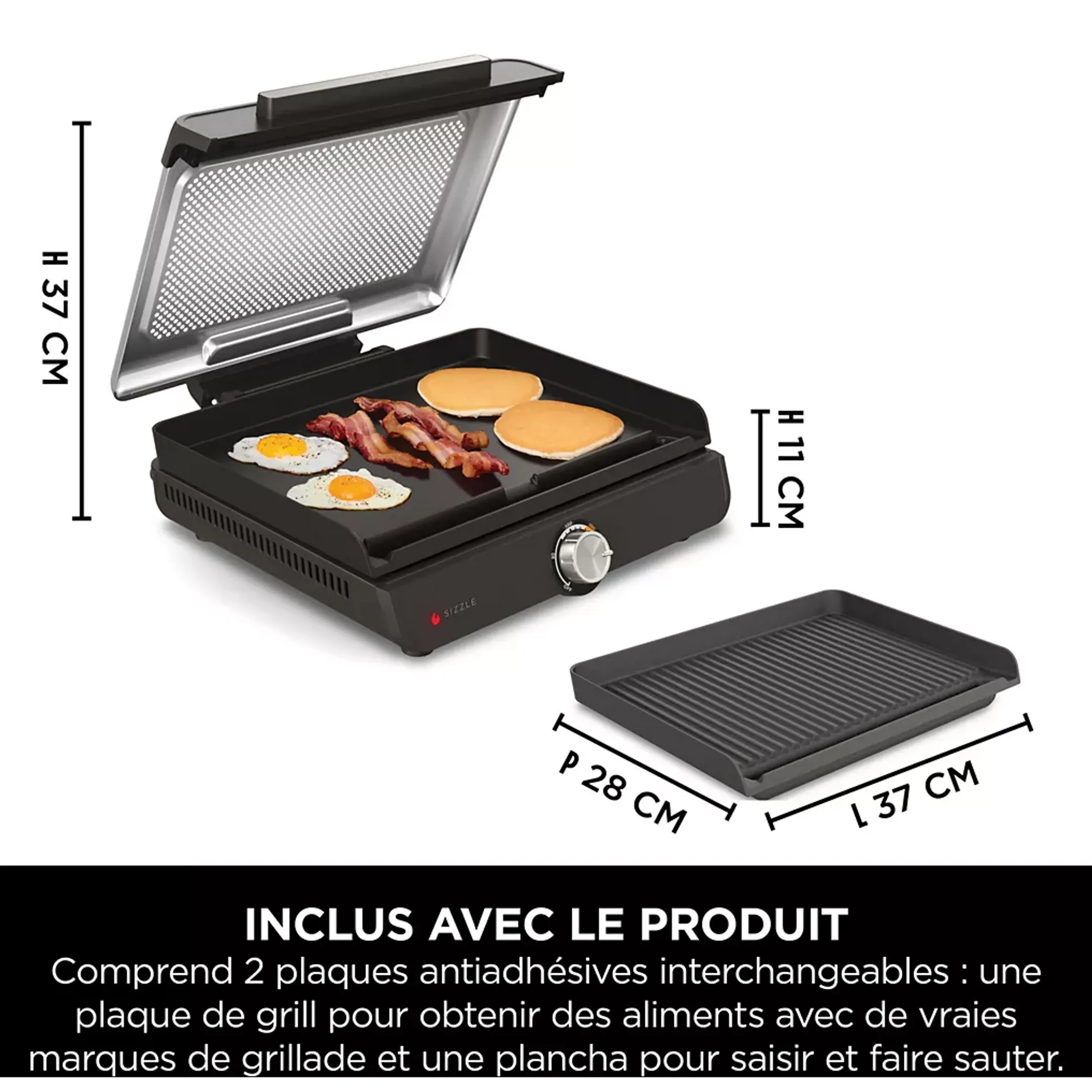 Ninja Grill & plancha Sizzle GR101EU image