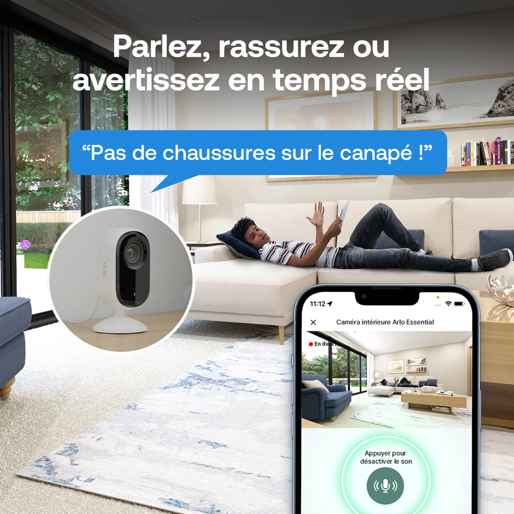 Caméra de surveillance intérieur Essential 3 2K - 2 pièces