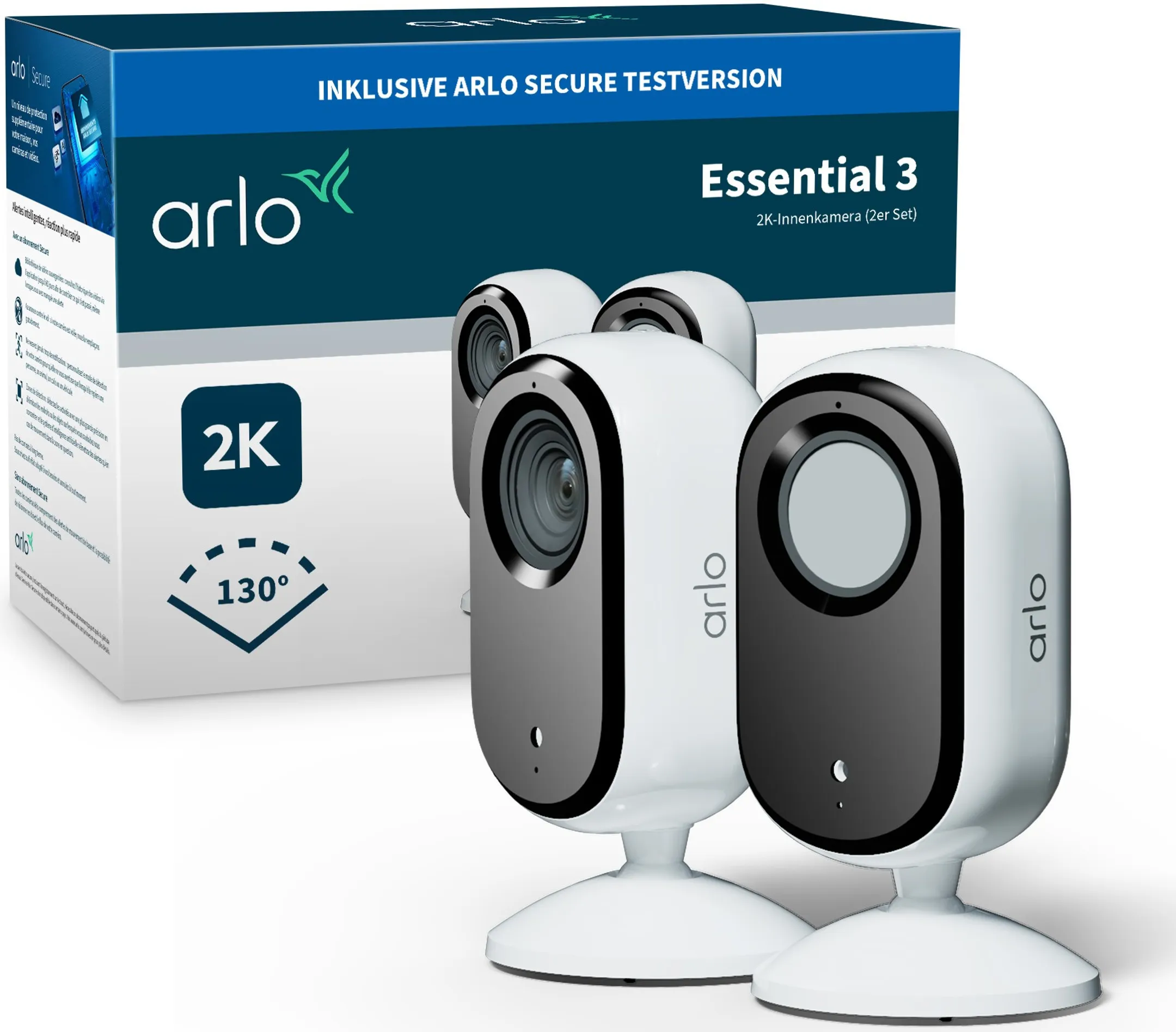 Innenüberwachungskamera Essential 3 2K – 2 Stück