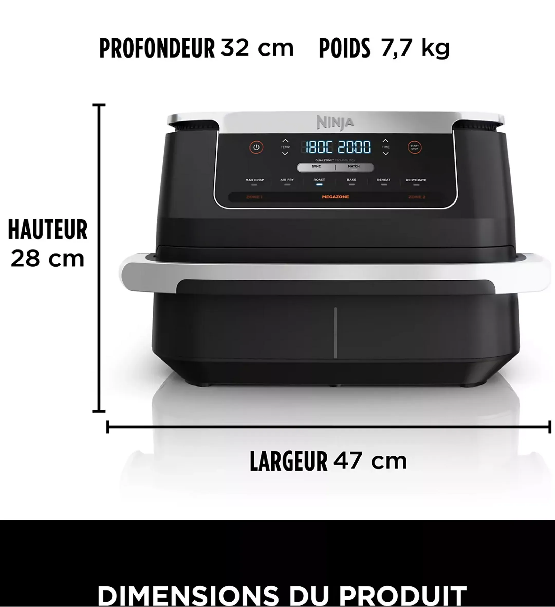 Ninja Airfryer FlewDrawer Dual Zone AF550EU image