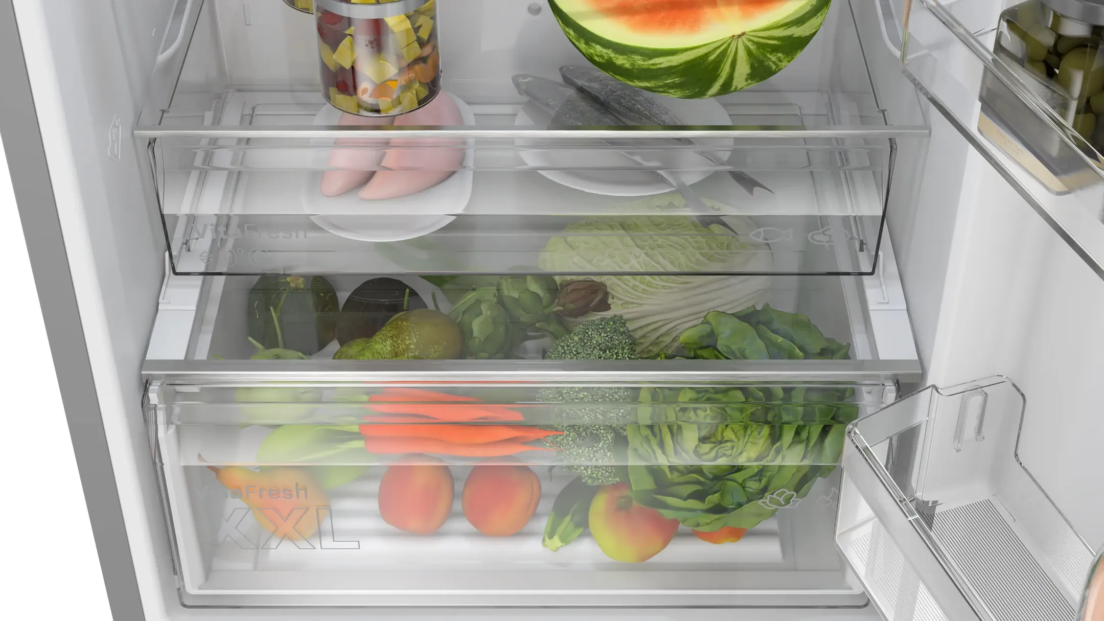 Bosch Combi frigo congélateur Series 4 KGN492IAF image