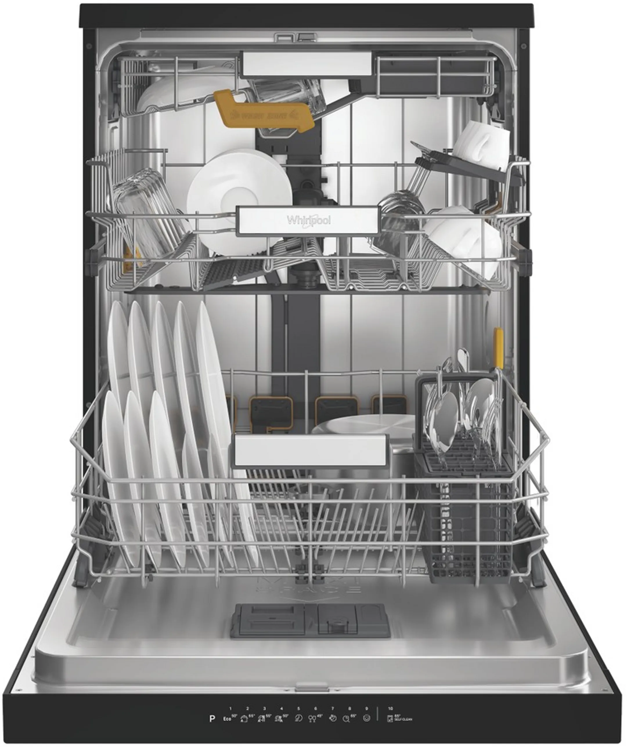 Whirlpool Lave-vaisselle 6Th Sense W8F HS61BS - Noir image