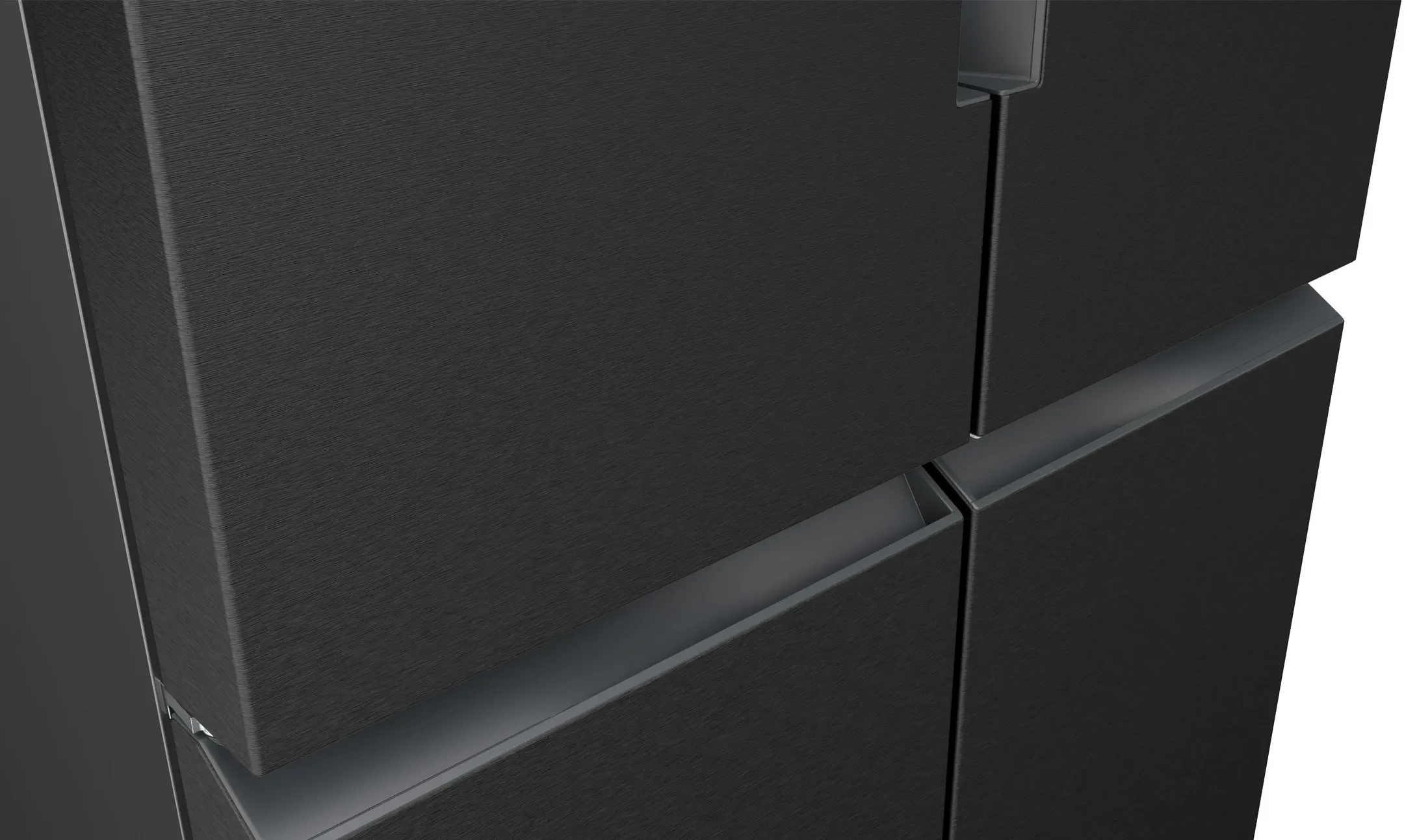 Siemens Frigo Américain iQ300 Total NoFrost KF96NAXEA - Acier brossé noir image