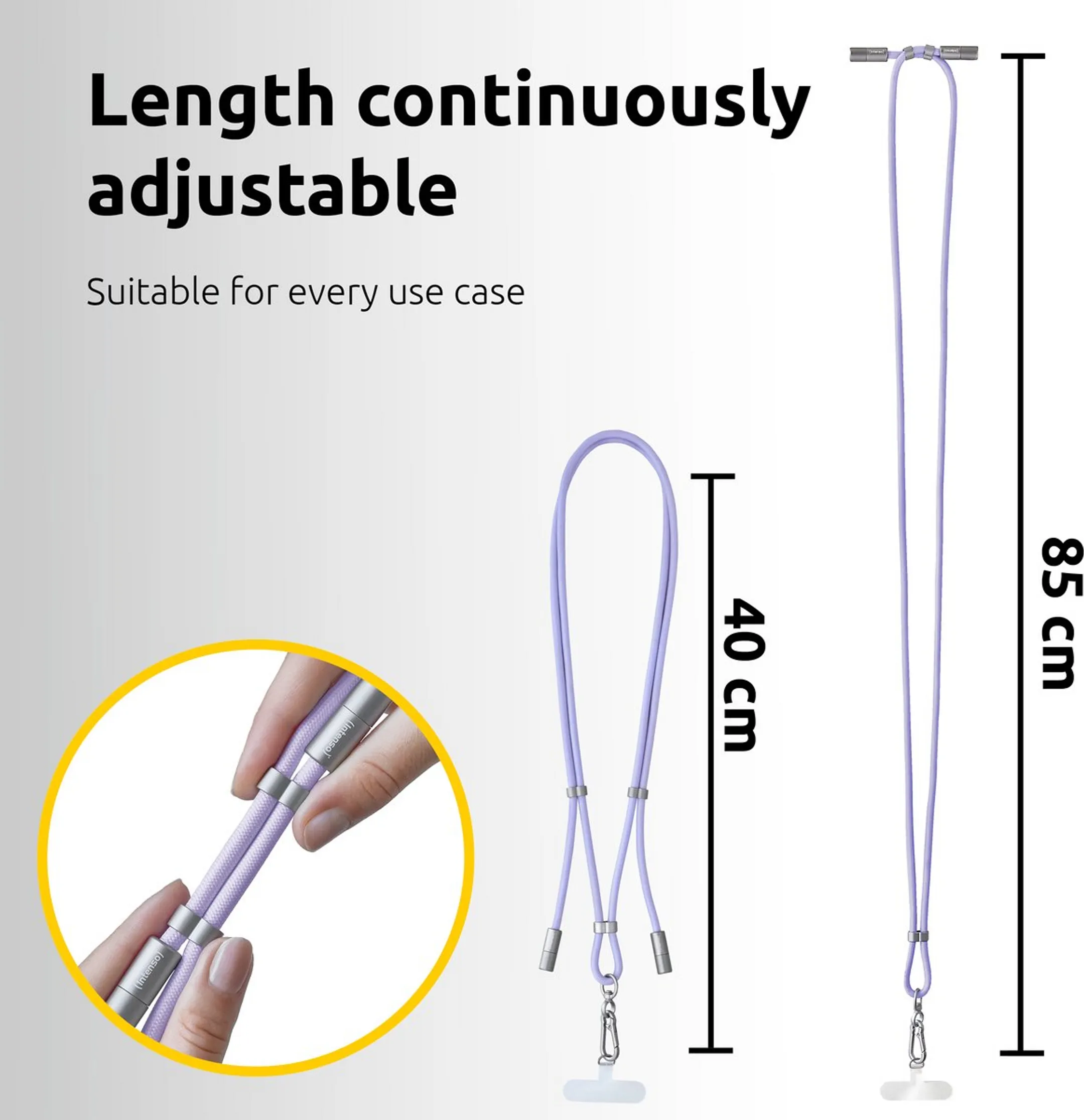 Intenso Lanière de recharge pour smartphone - 1,65m - Violet image