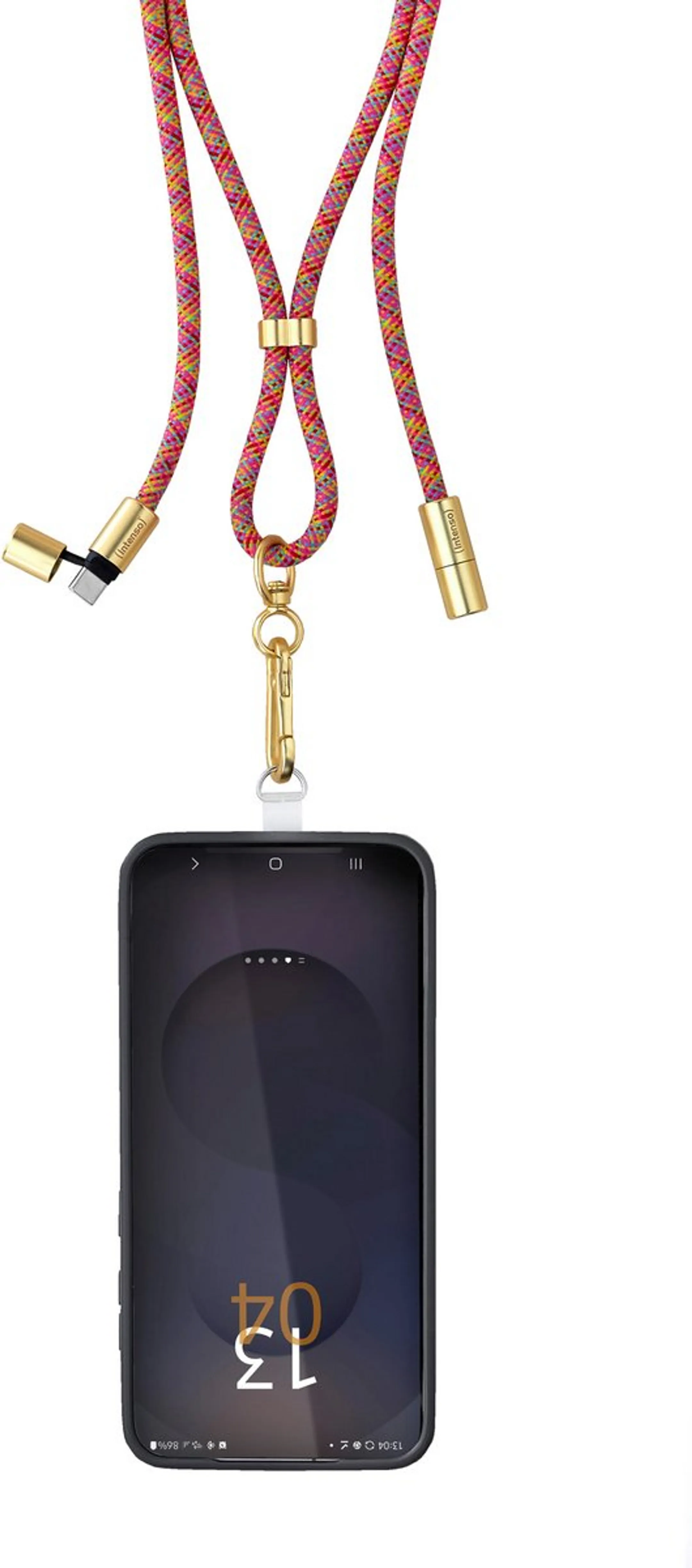 Intenso Lanière de recharge pour smartphone - 1,65m - Rose néon image