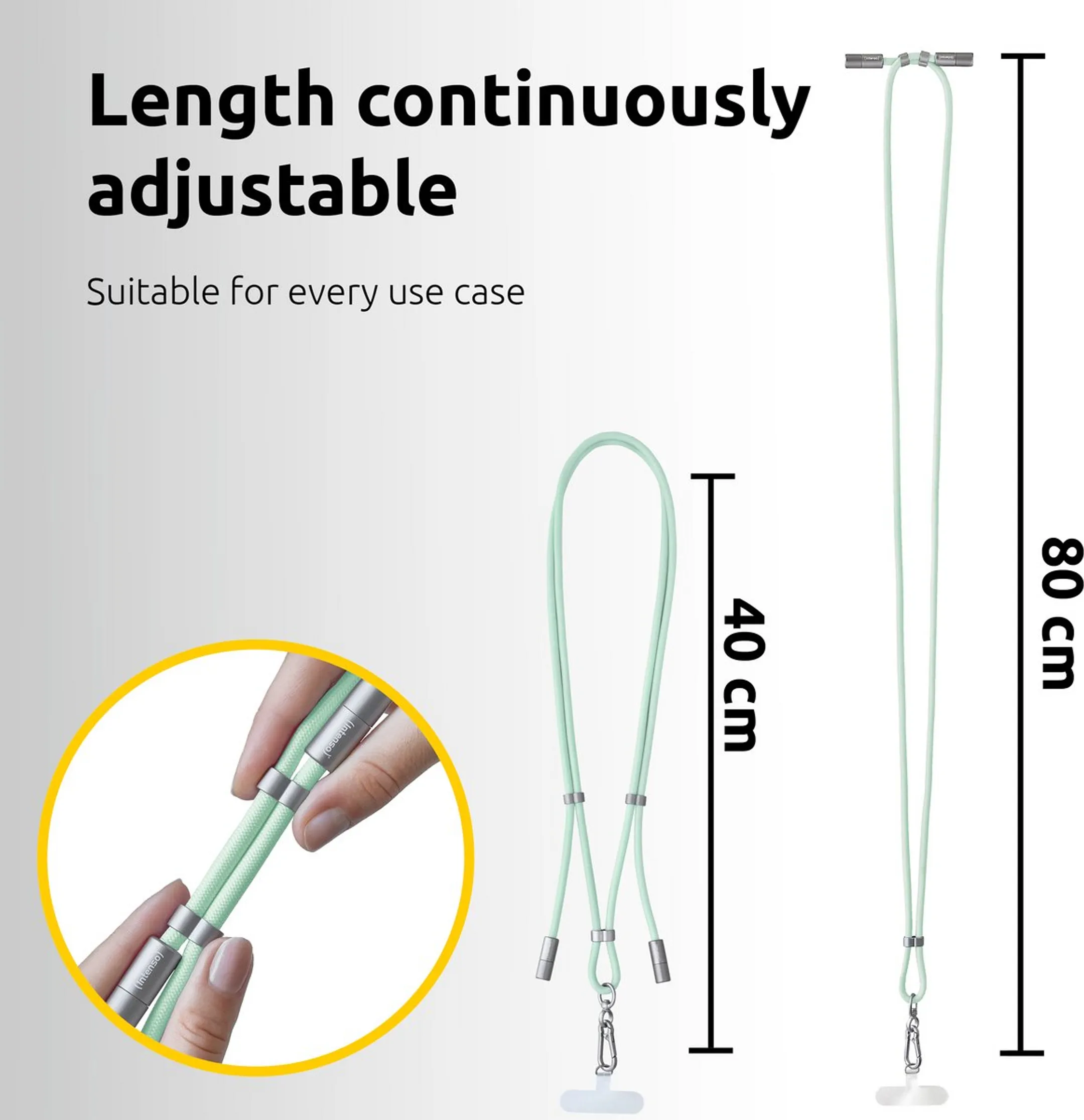 Intenso Lanière de recharge pour smartphone - 1,65m - Vert image
