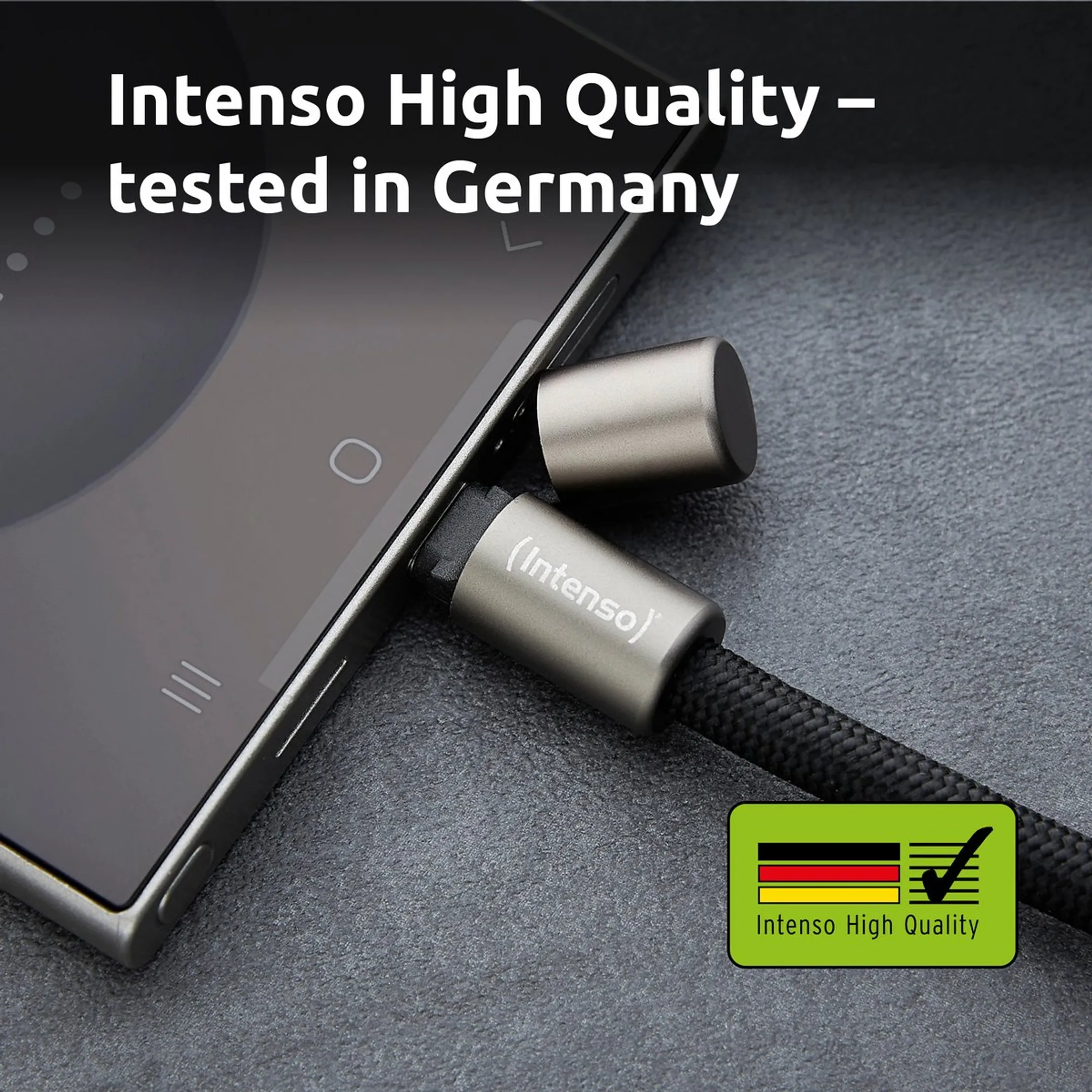 Intenso Lanière de recharge pour smartphone - 1,65m - Noir image