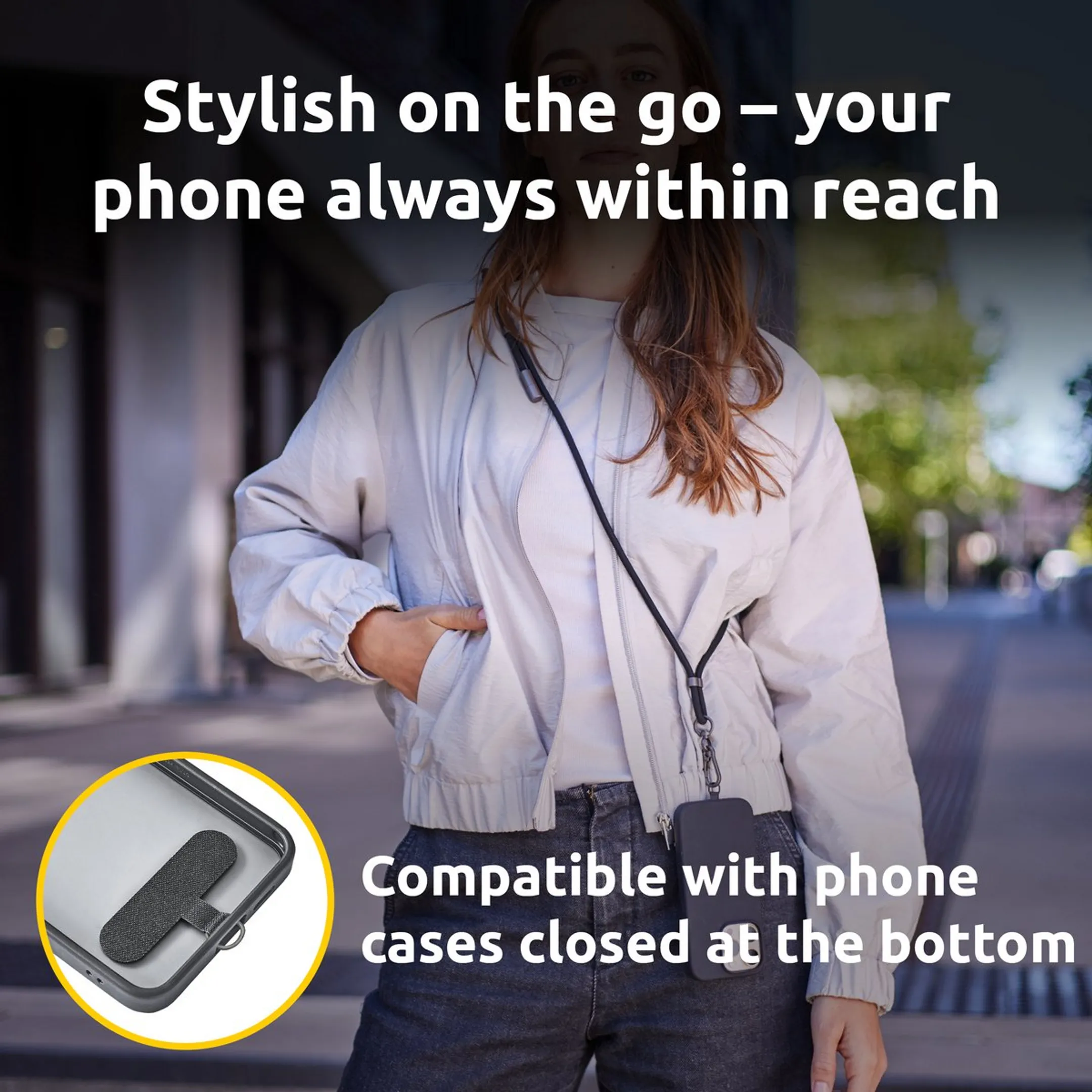 Intenso Lanière de recharge pour smartphone - 1,65m - Noir image