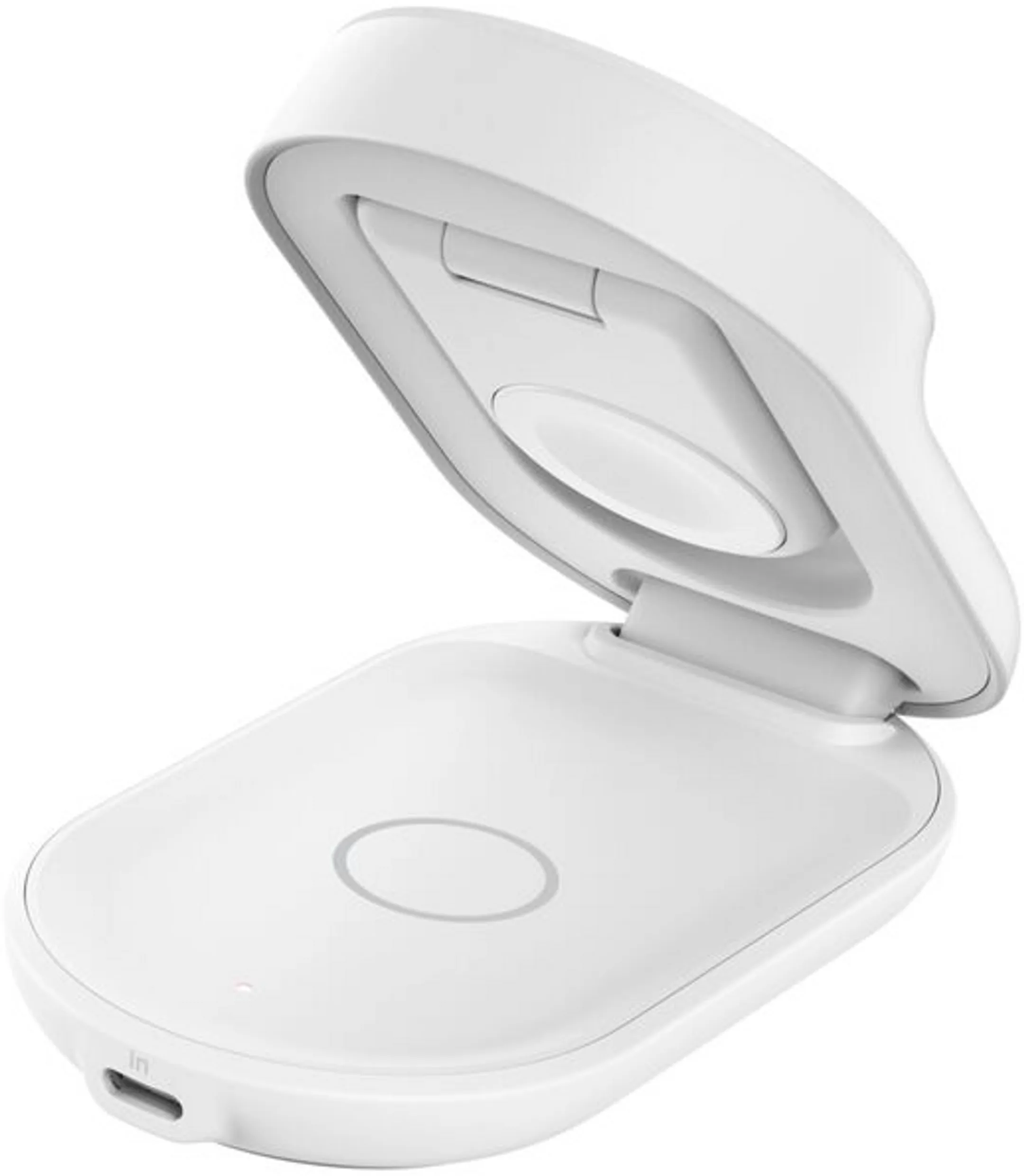 Socle de recharge 3-en-1 aimantée pliable Qi2 - 25W - Blanc