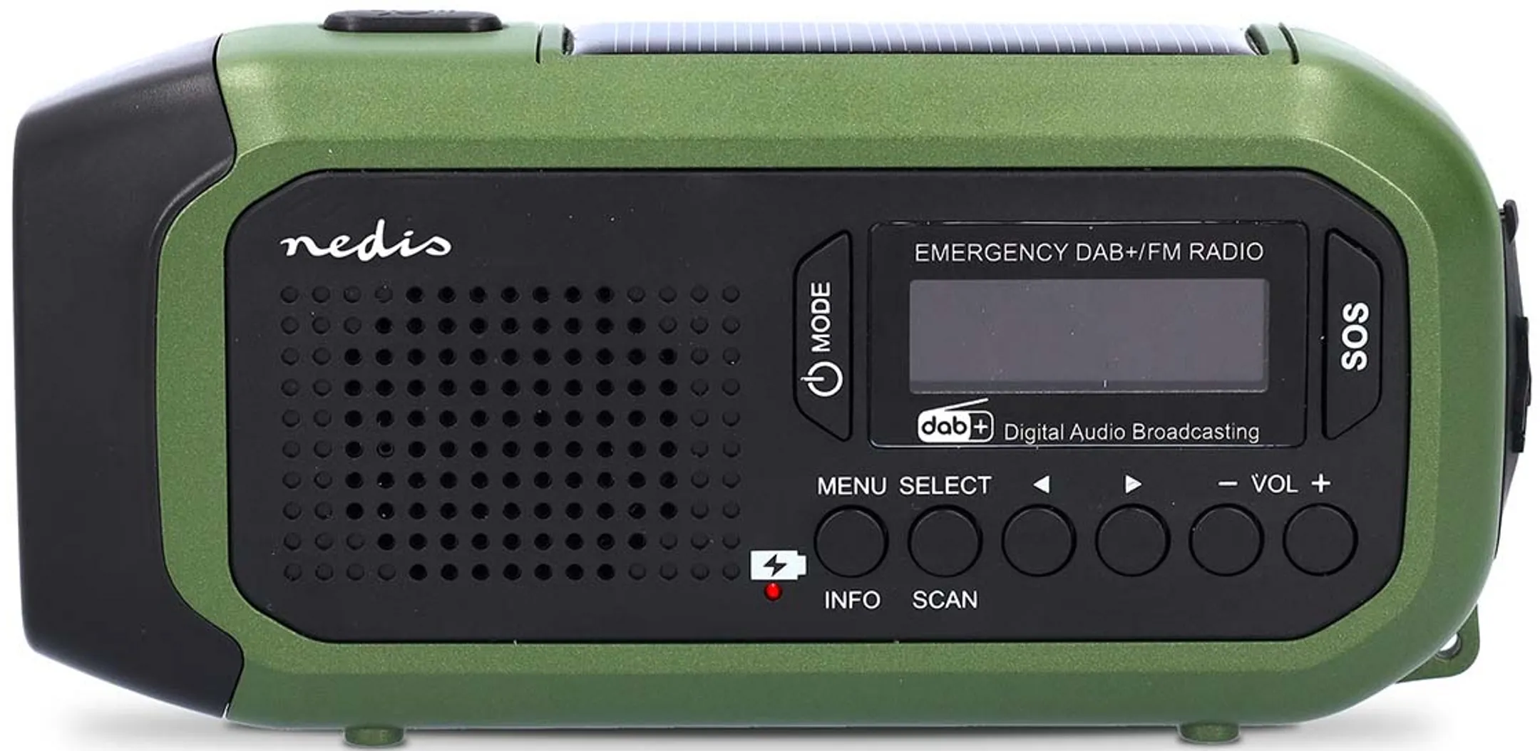 Nedis Radio d'urgence portable RDDBCR2000GN - Vert image