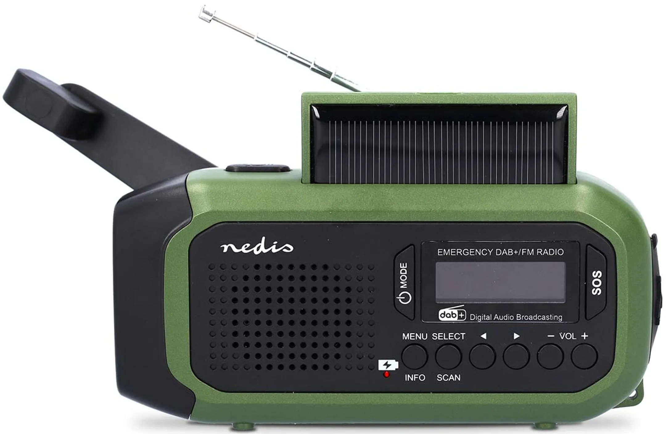 Nedis Radio d'urgence portable RDDBCR2000GN - Vert image