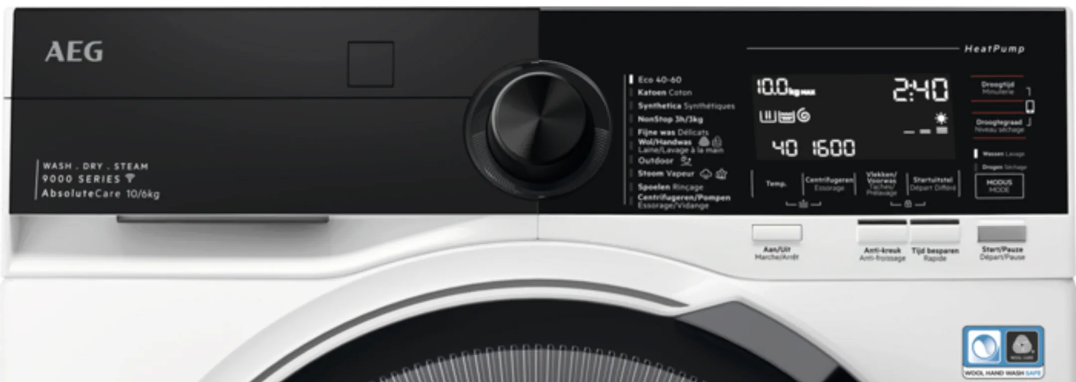 Lave-linge séchant 9000 AbsoluteCare LWR97C068