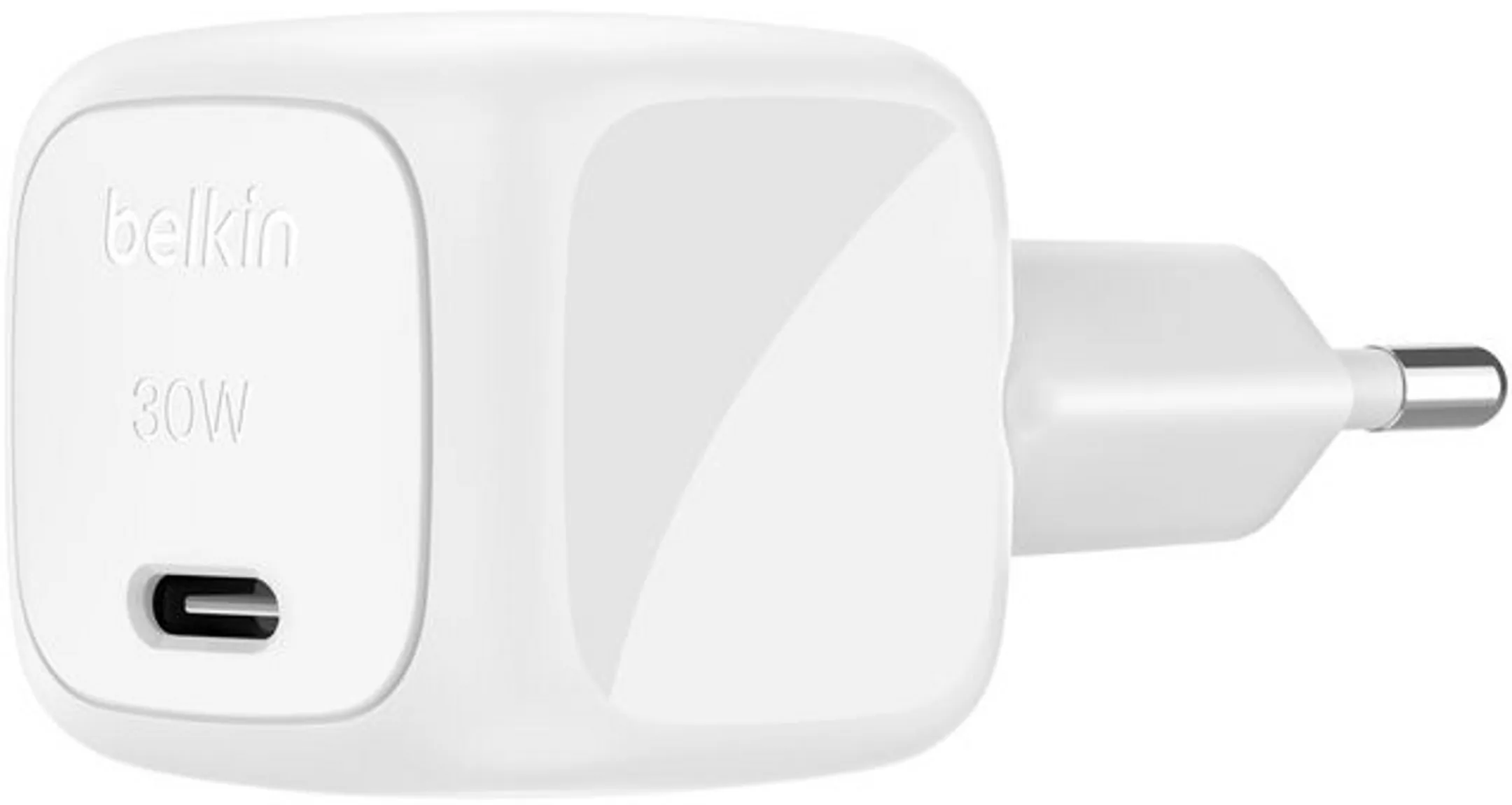 Chargeur secteur USB-C compact 30W Blanc + Cable USB-C