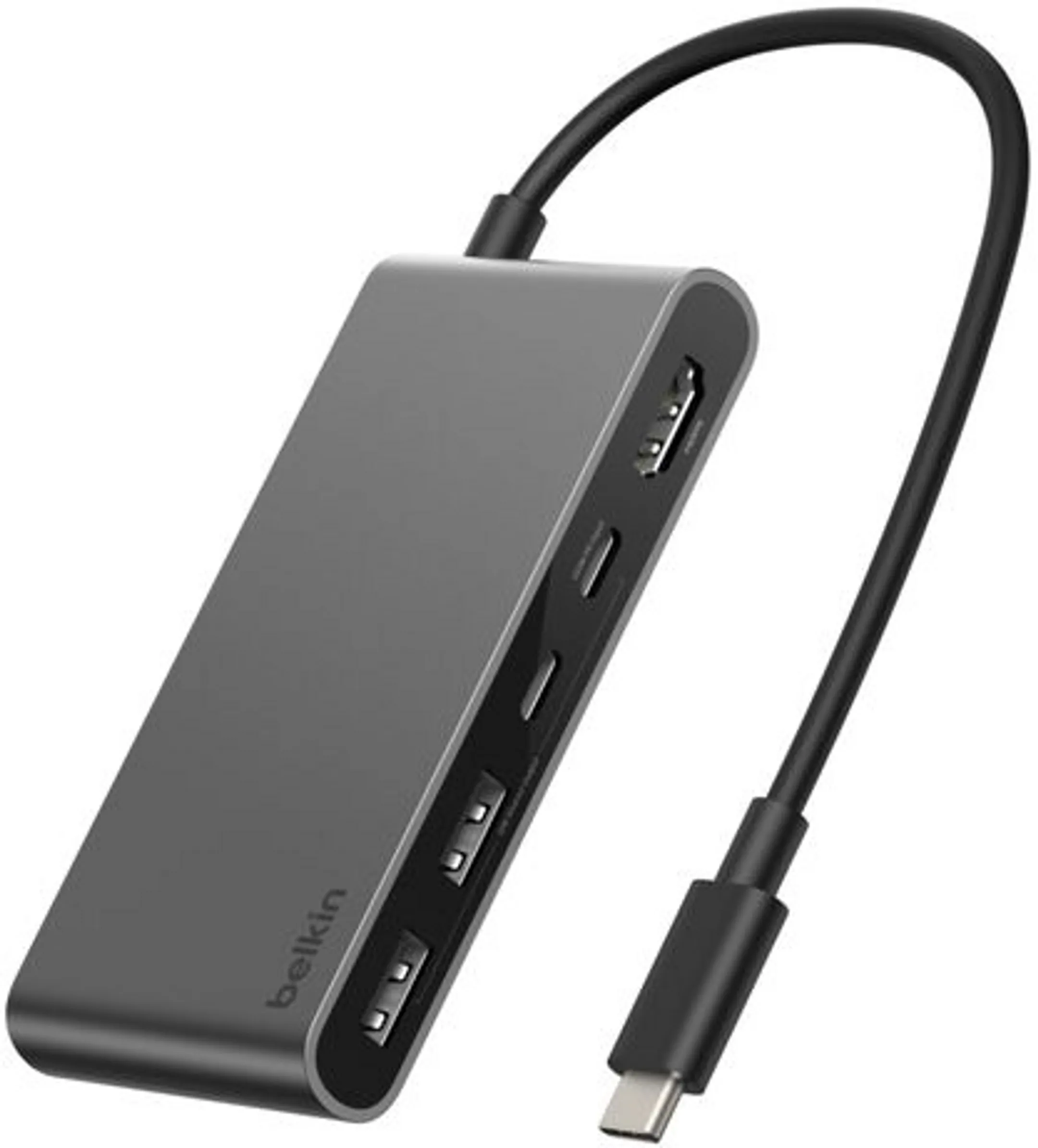 Hub Connect with 4 USB and 1 HDMI 4K - Gray