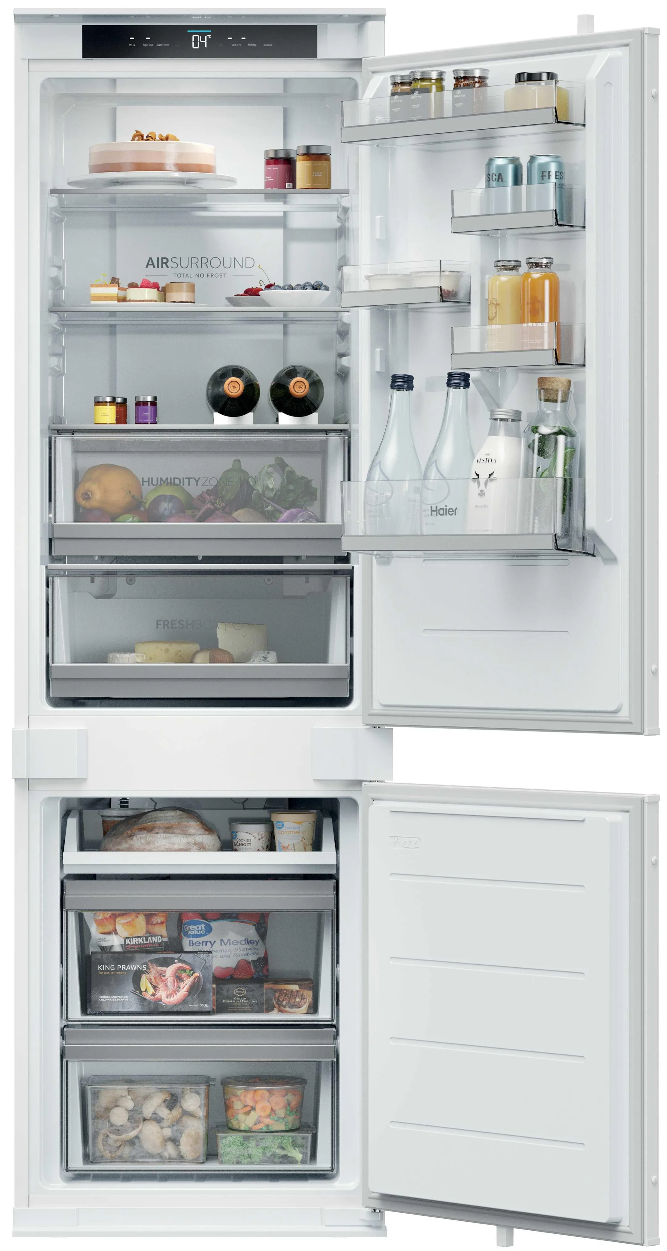 Einbau-Kühl-Gefrierkombination ID Titanium 2 HBQW5518D