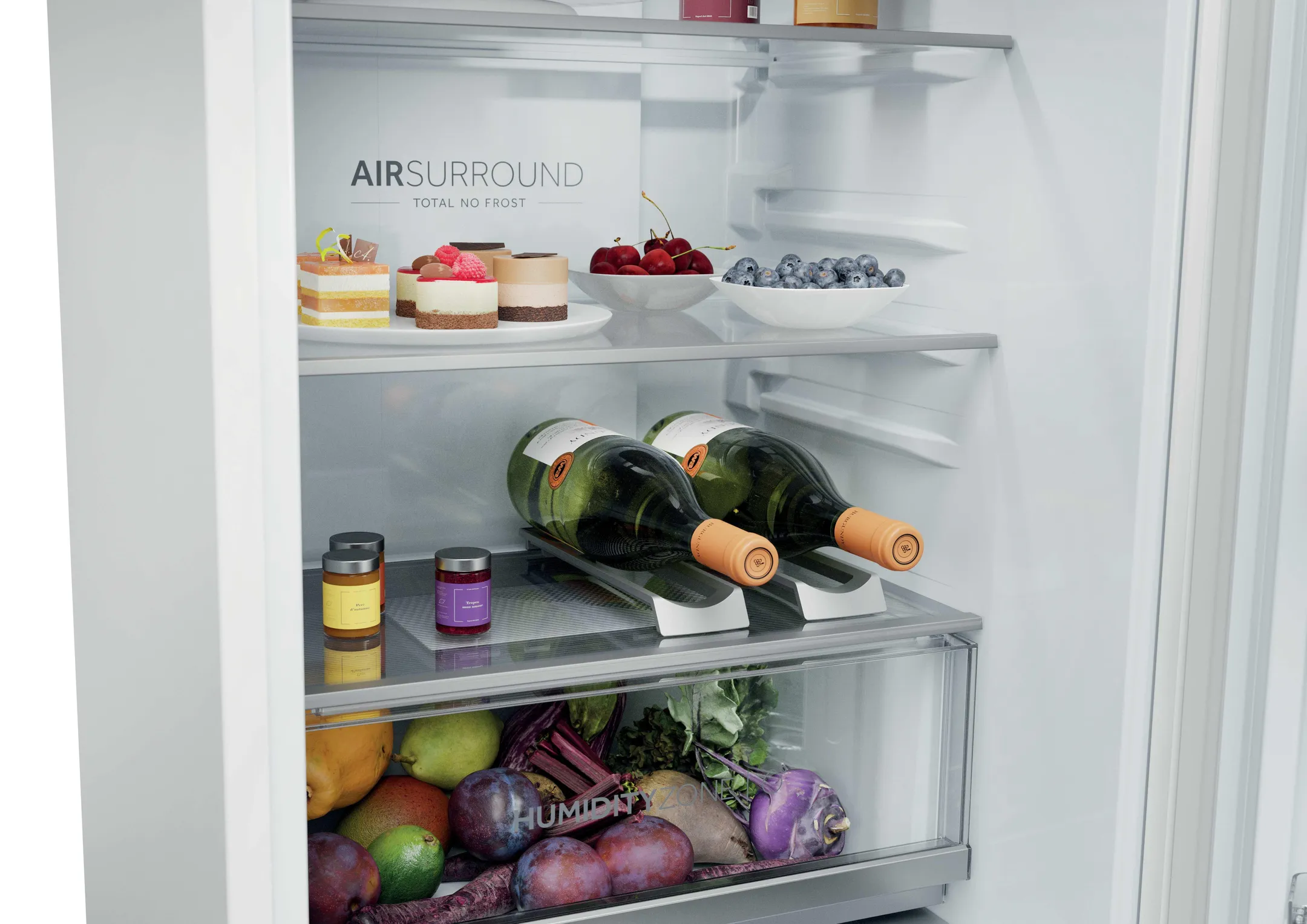 Einbau-Kühl-Gefrierkombination ID Titanium 2 HBQW5518D