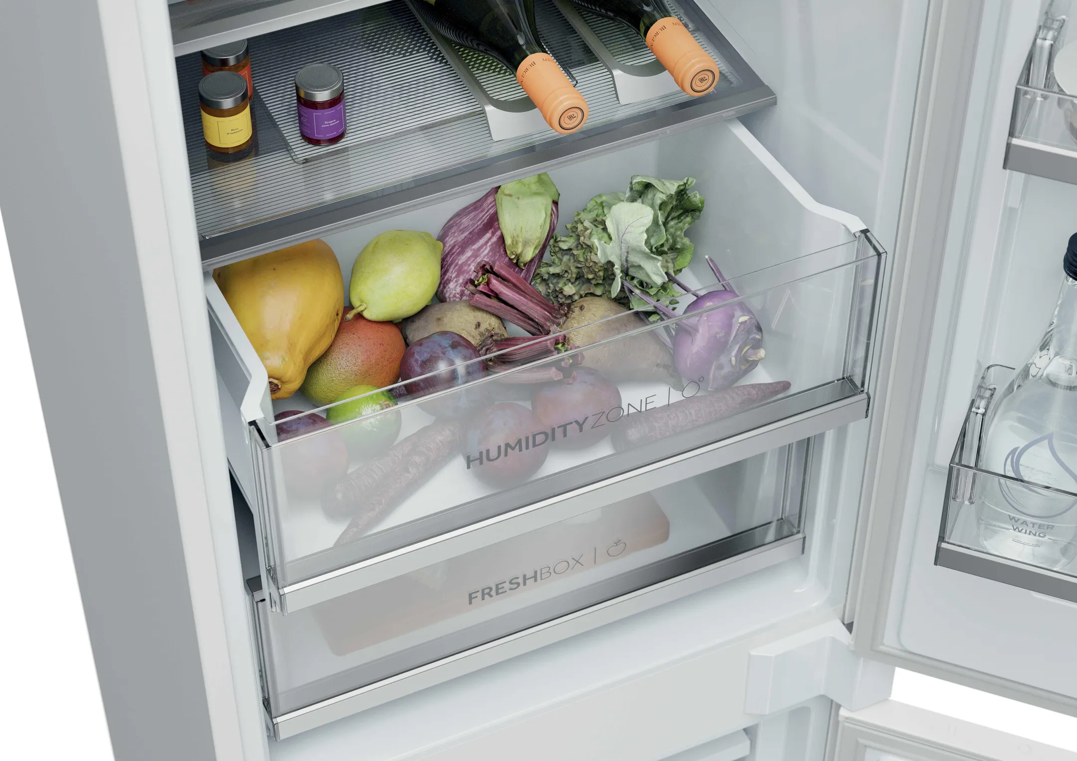 Einbau-Kühl-Gefrierkombination ID Titanium 2 HBQW5518D