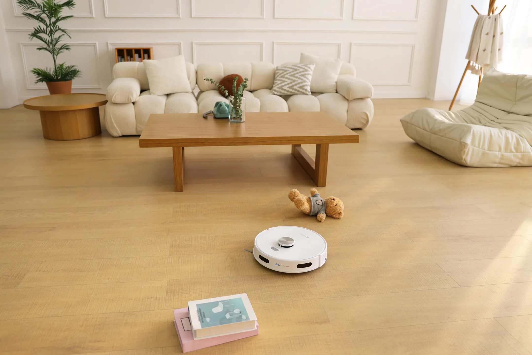 Robot aspirateur laveur RE5S Plus - Blanc